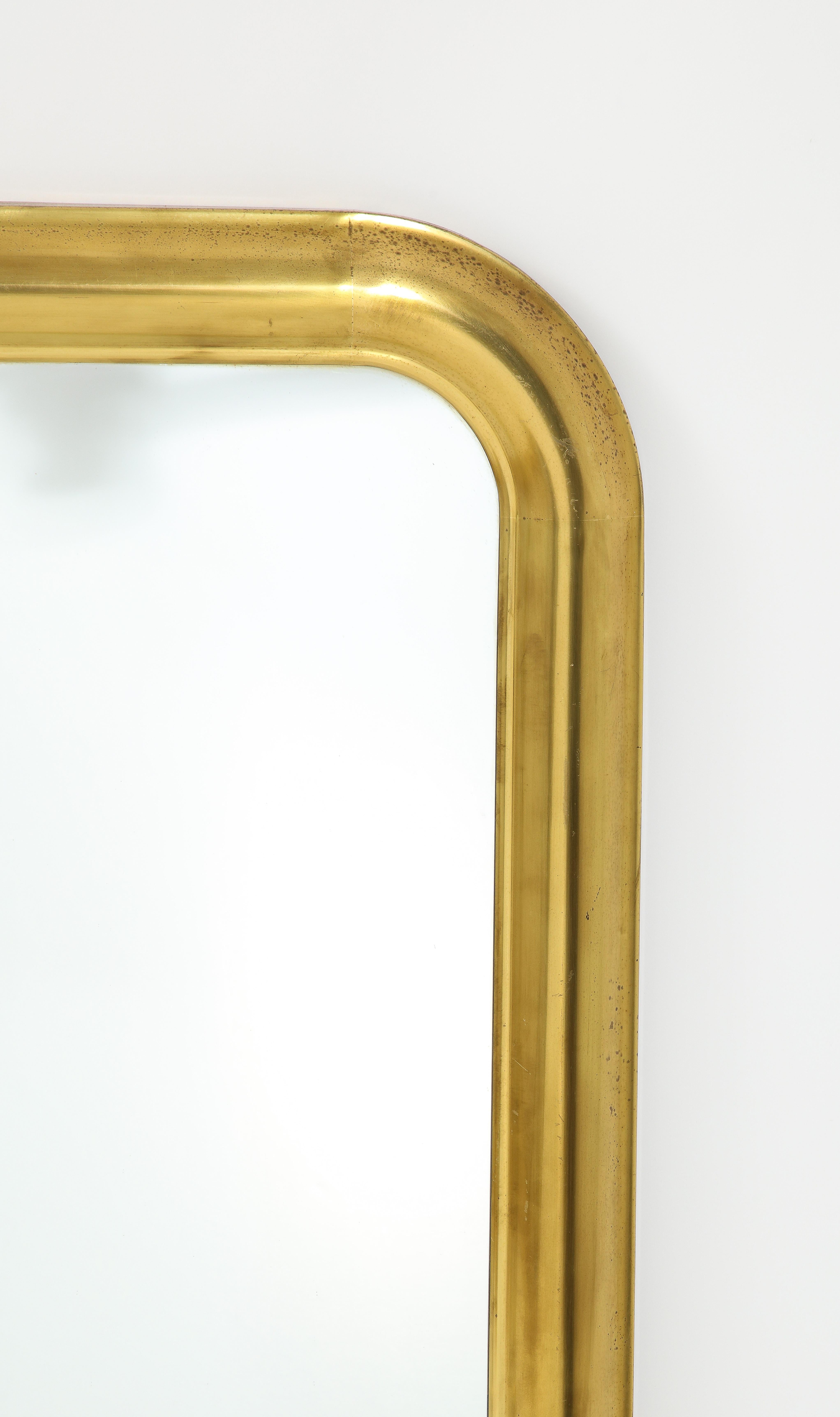 20th Century Brass Mirror, France 1960's For Sale