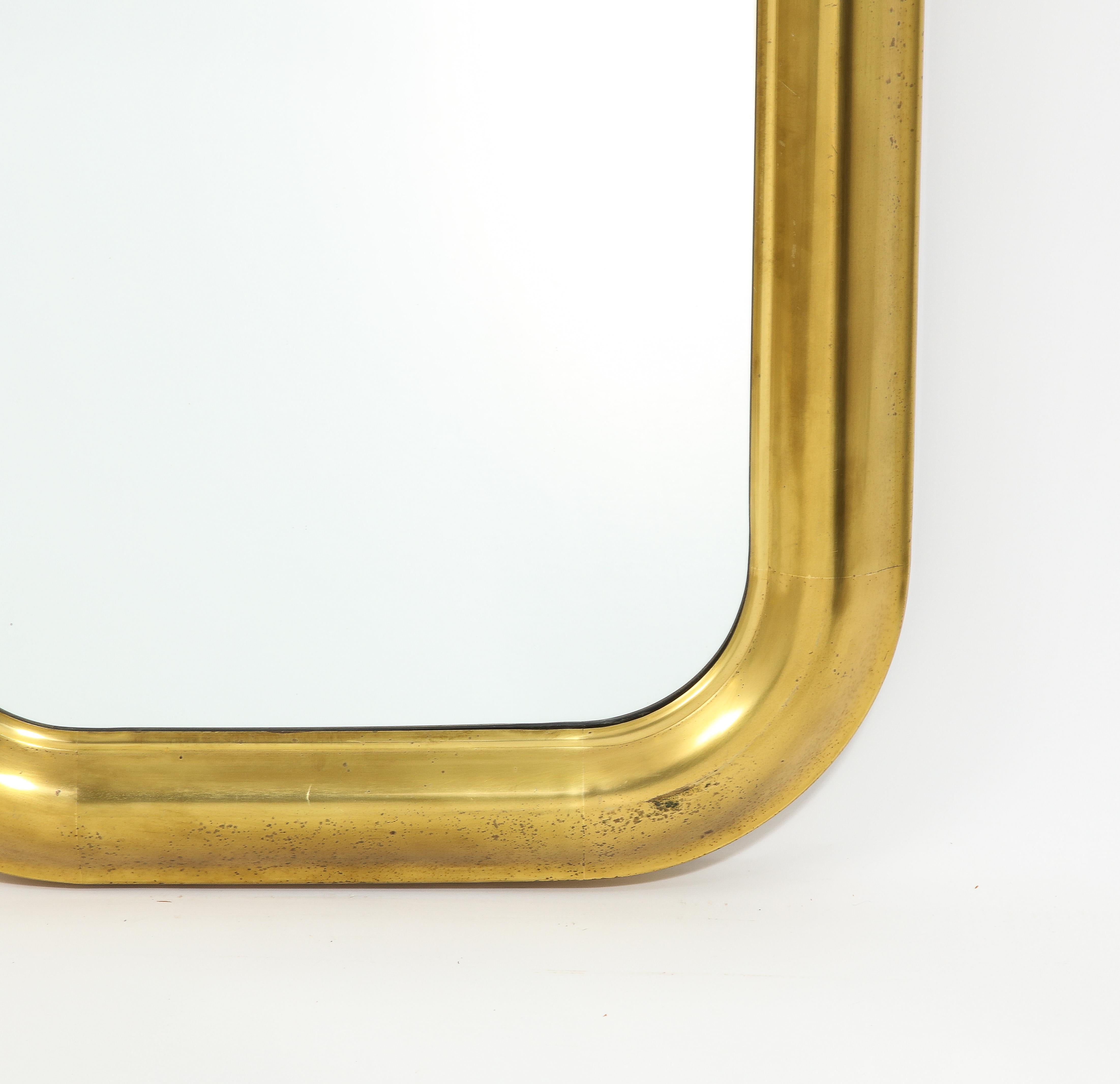Brass Mirror, France 1960's For Sale 2