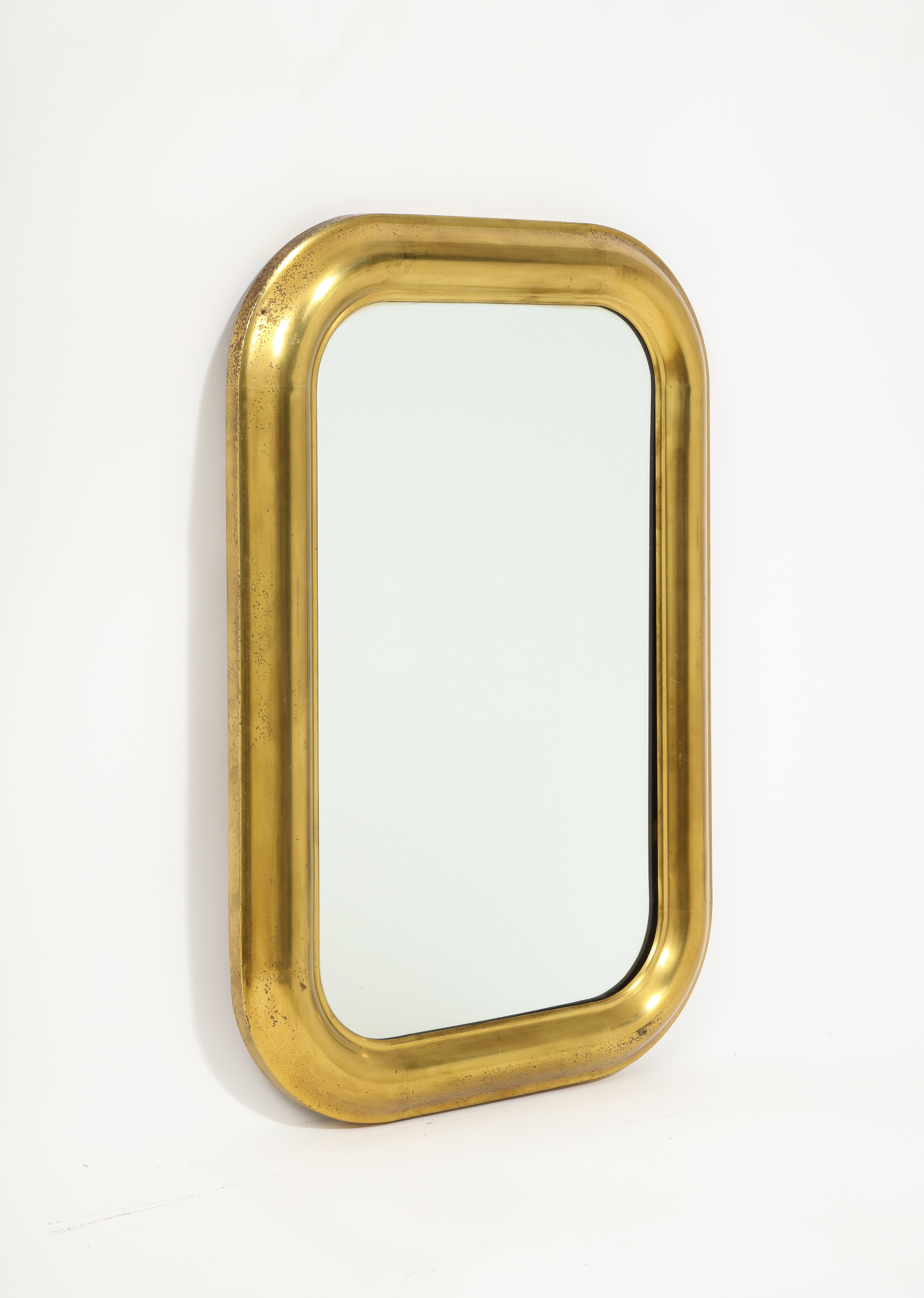 Brass Mirror, France 1960's For Sale 4