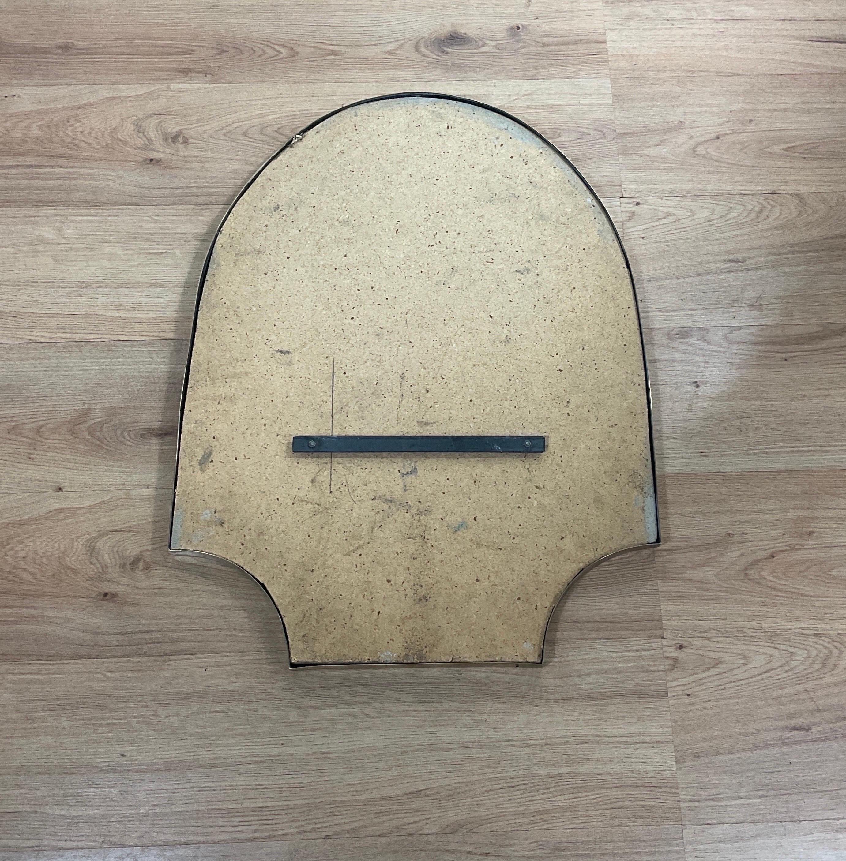 Brass Mirror from the 50s Attributable to Gio Ponti For Sale 8