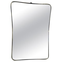 Brass Mirror from the 50s Attributable to Gio Ponti Brass Mirror from the 50s Attributable to Gio Ponti