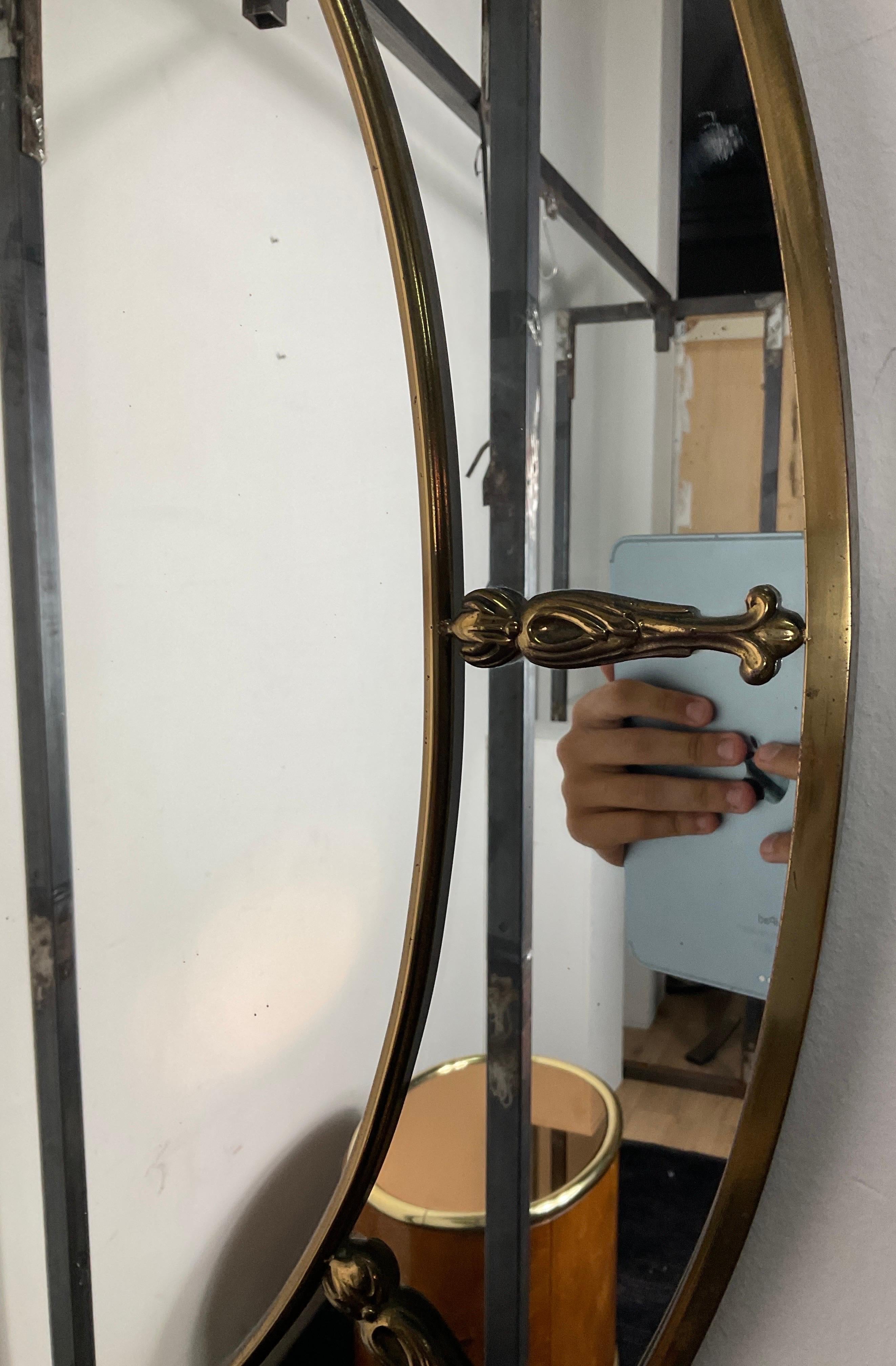 Brass mirror from the 60s style Gio Ponti 9