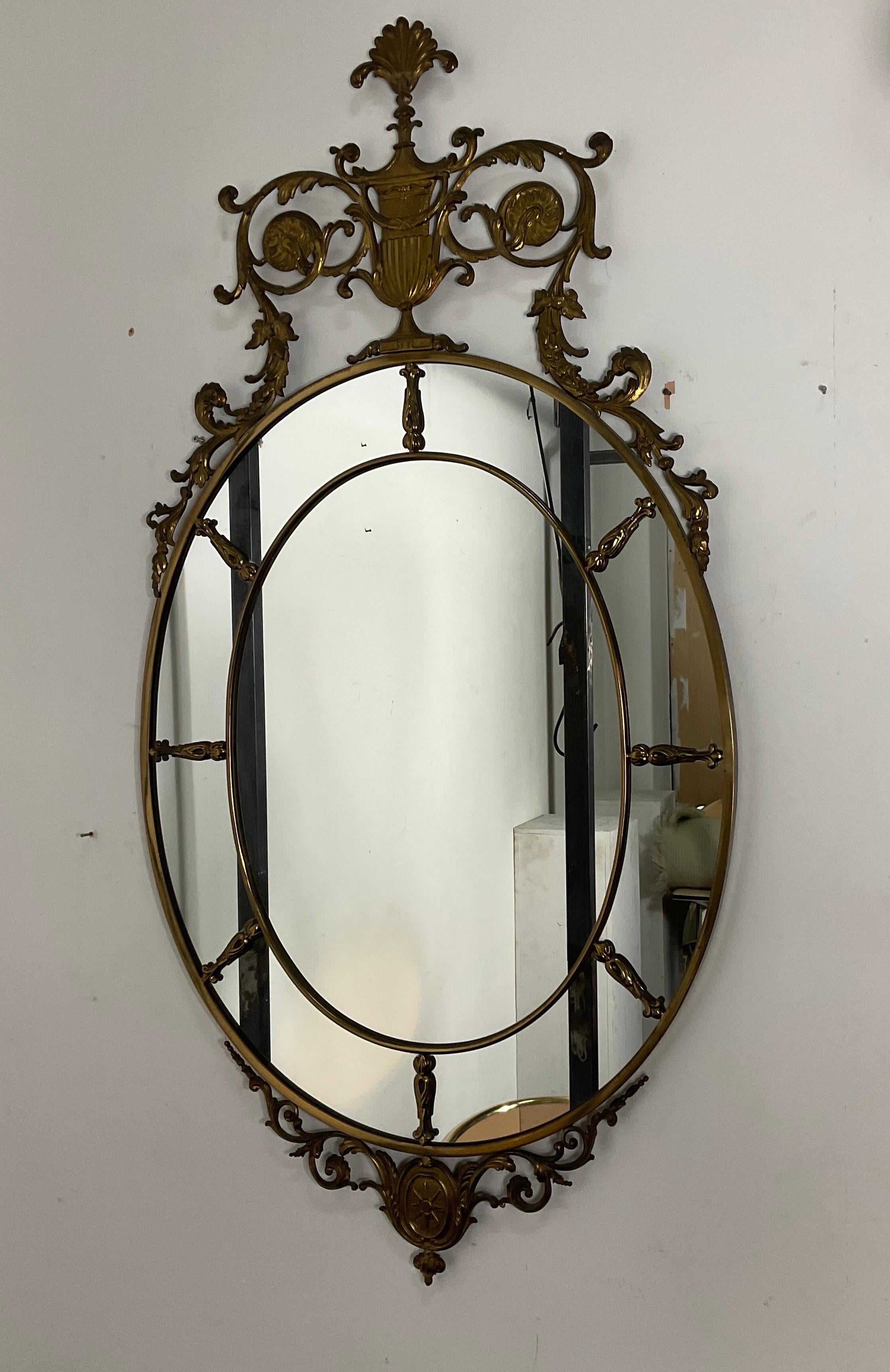 Brass mirror from the 60s style Gio Ponti 3