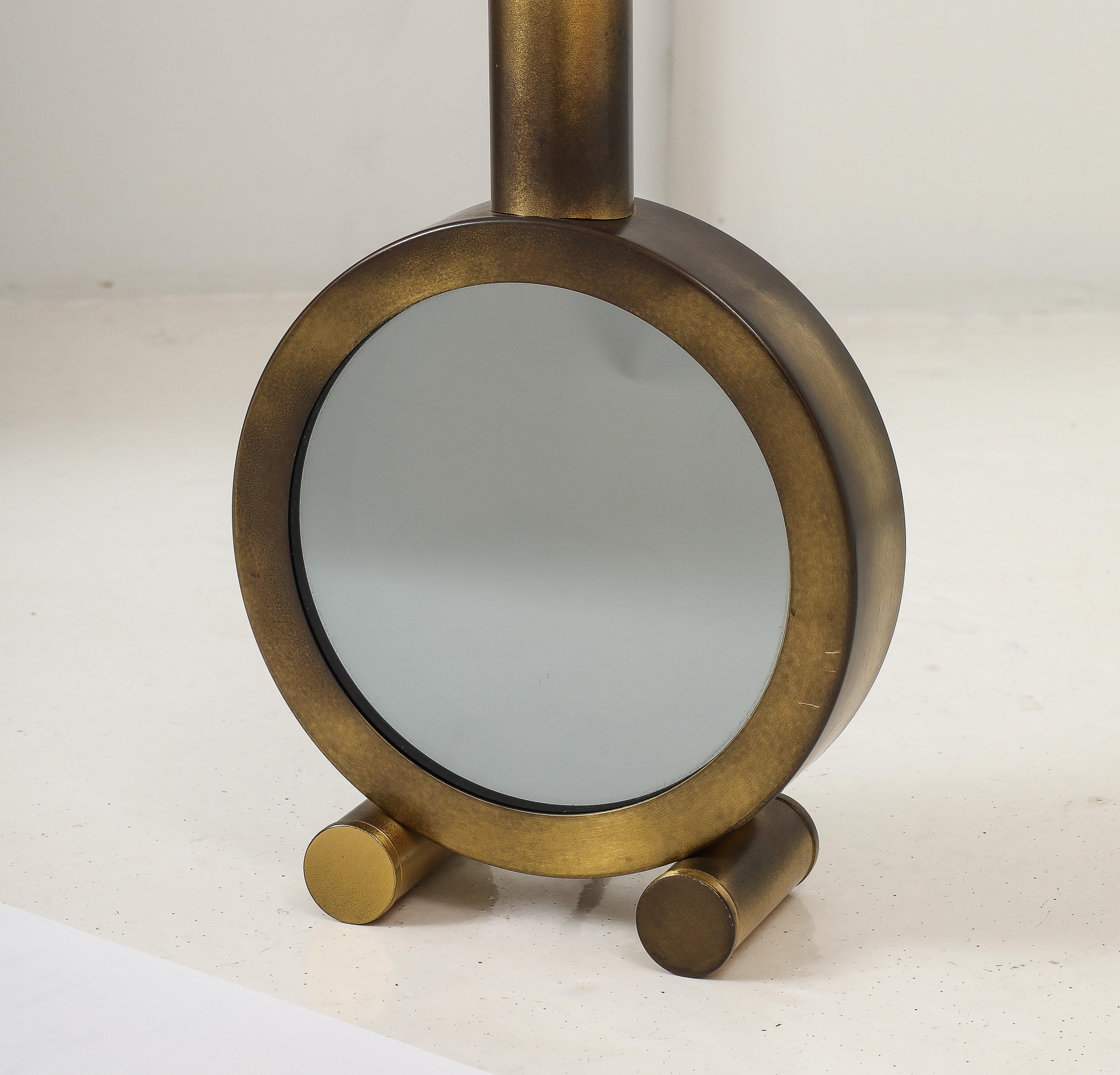 Brass & Mirror Infinity Table Lamp, Italy 1960's For Sale 5