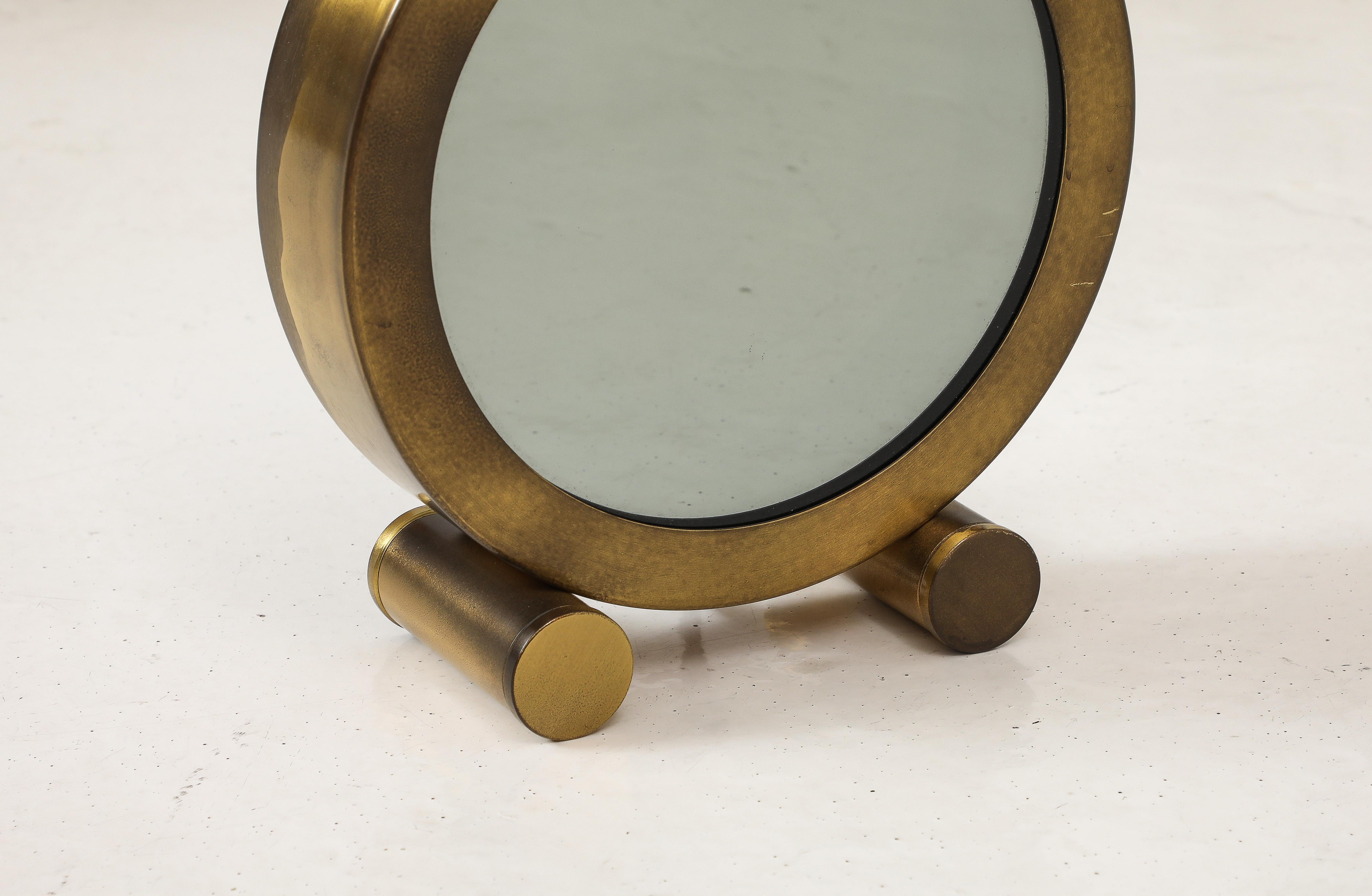 Brass & Mirror Infinity Table Lamp, Italy 1960's For Sale 2