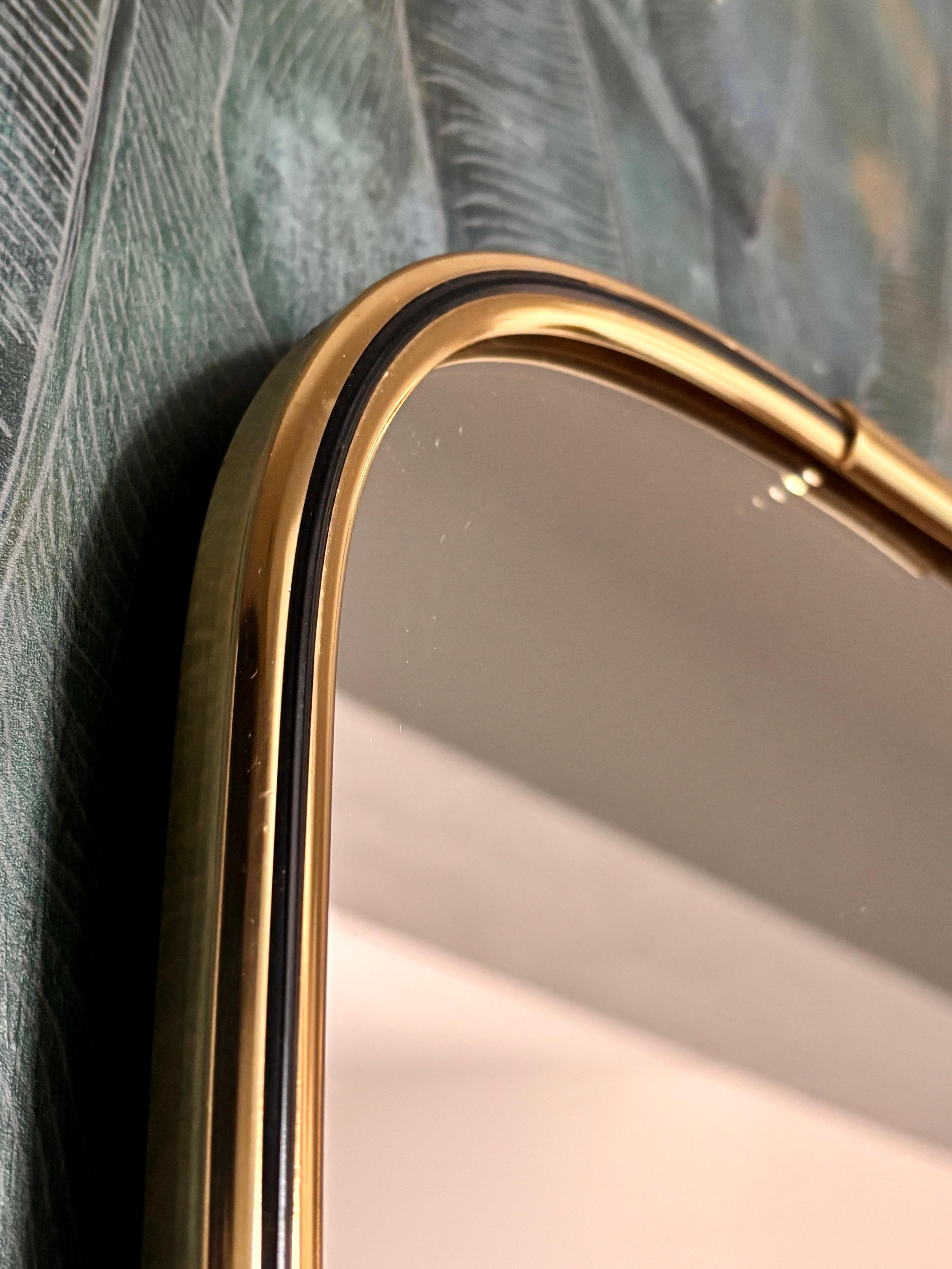 Miroir en laiton Lenz Allemagne, 1960 en vente 4