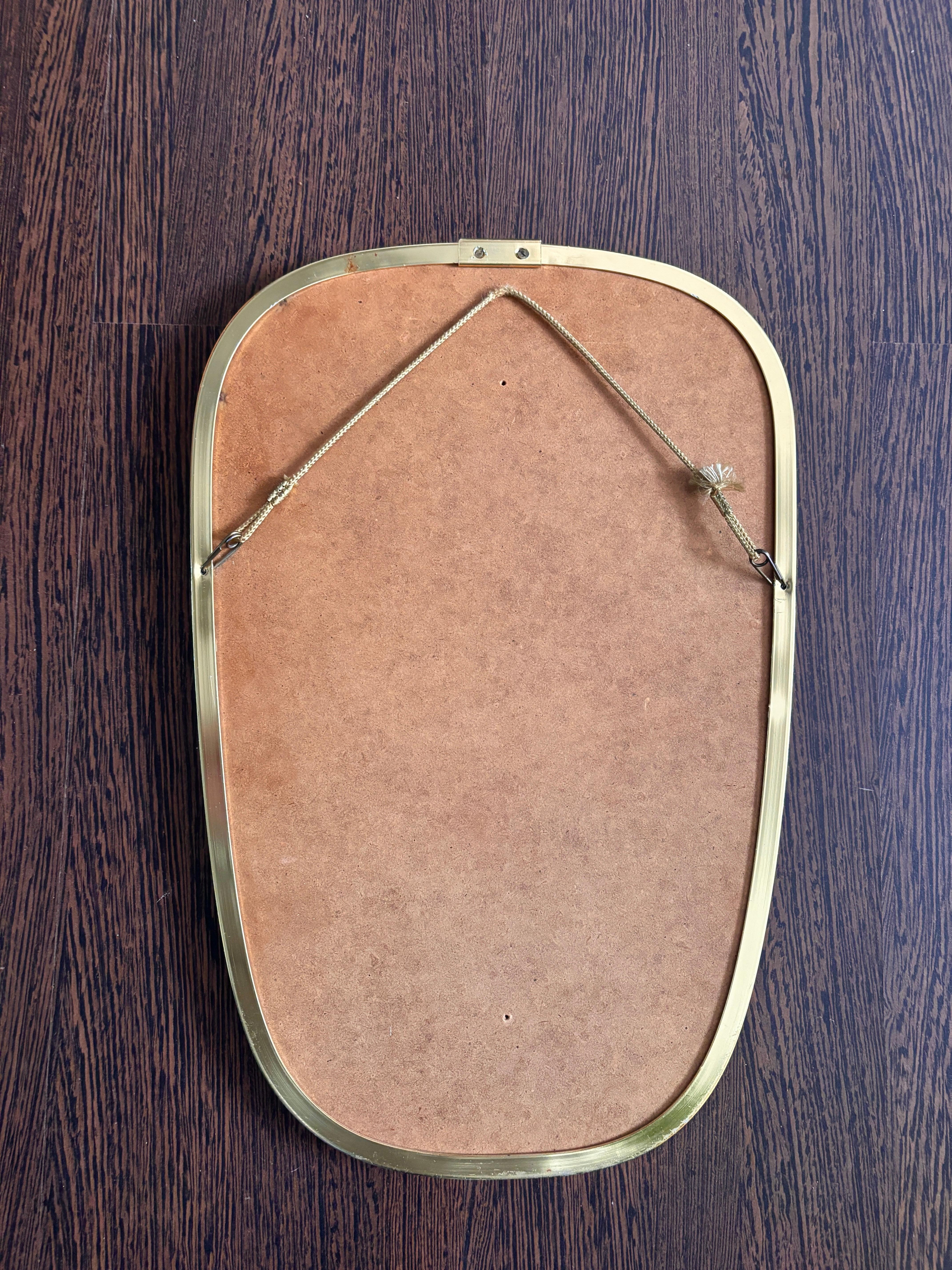 Miroir en laiton Lenz Allemagne, 1960 en vente 5