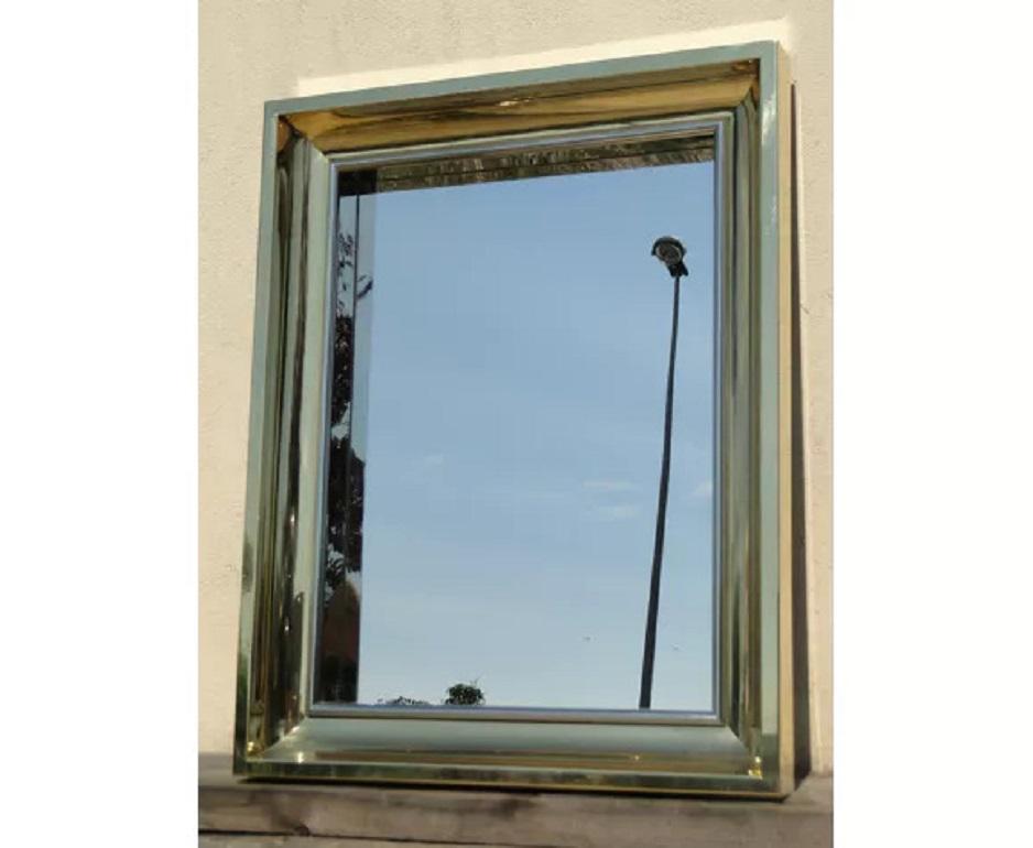 Brass Mirror Mid Century France For Sale 4