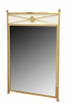 Vintage Brass Mirror Billy Haines Style