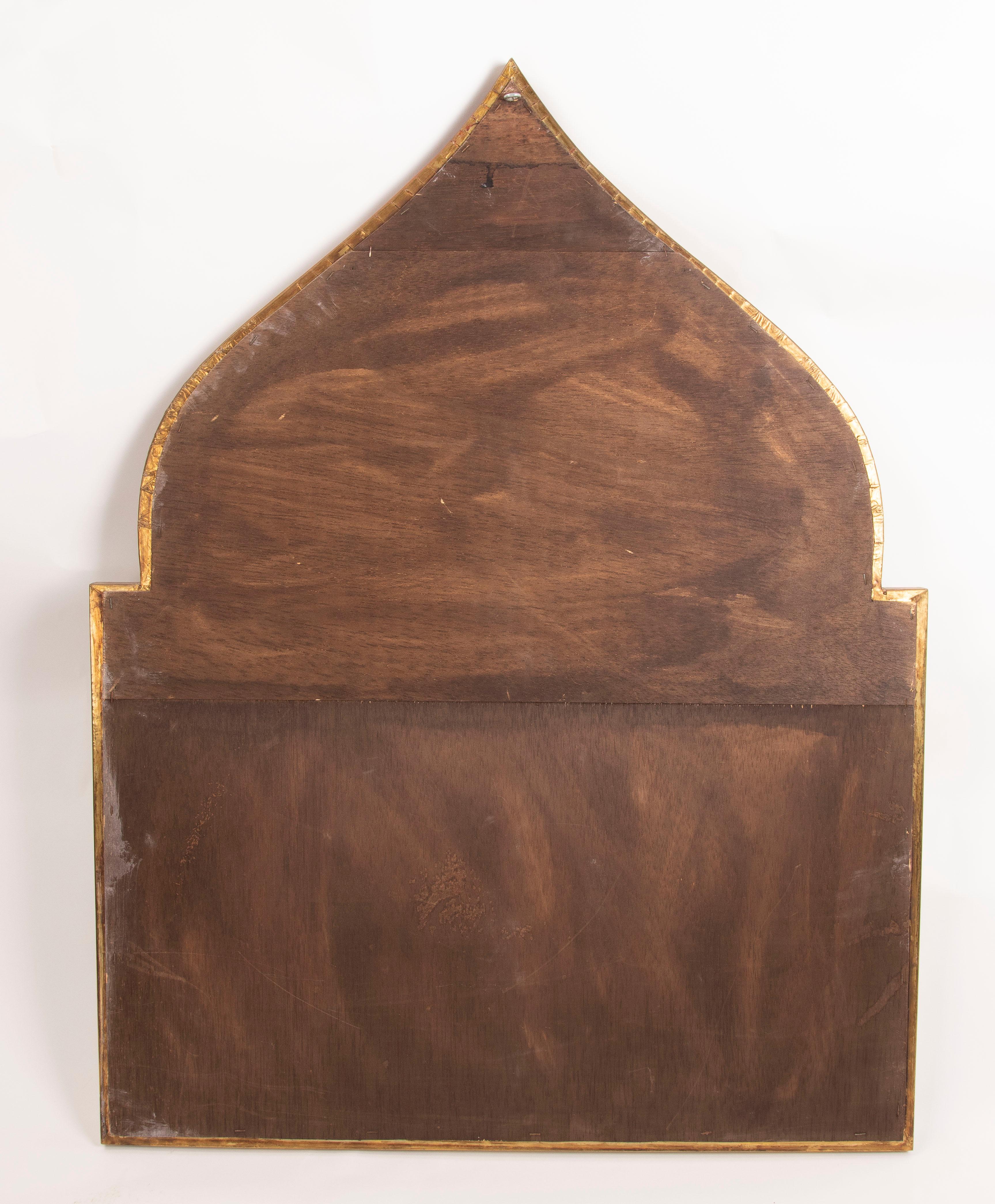 Specchio in ottone firmato R. Pino in stile arabo anni '70. Marbella, Spagna. in vendita 5