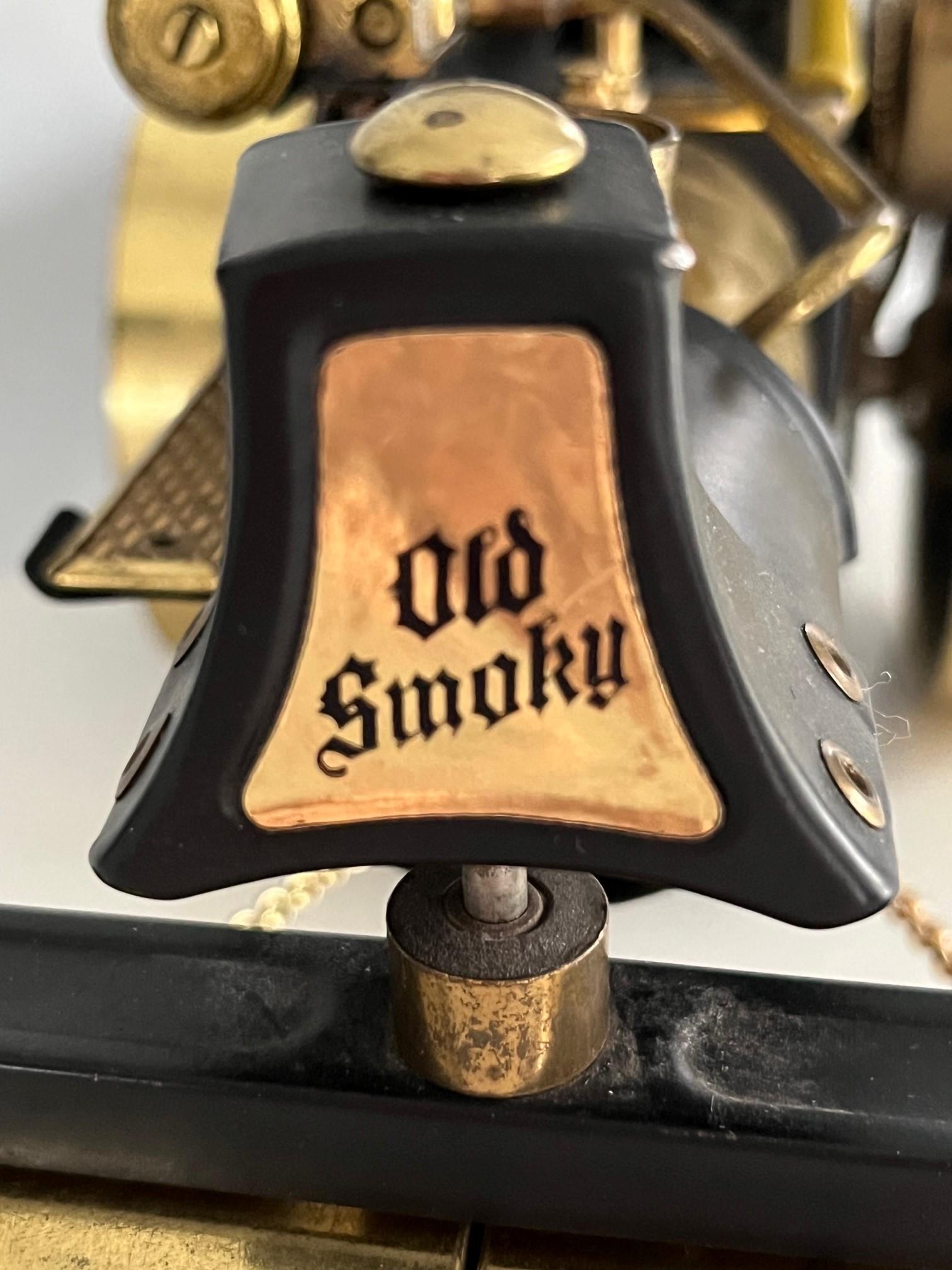 German Brass Model Steam Roller Engine 'Old Smoky' Decorative Shelf Art Vintage Toy
