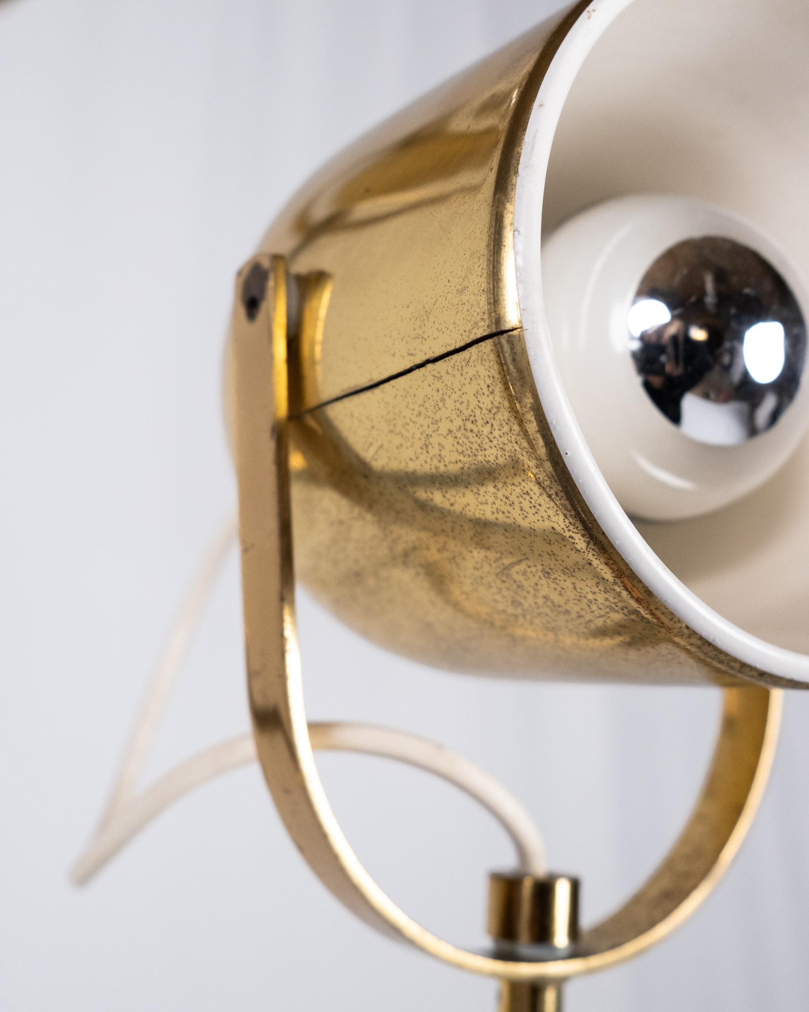 Lámpara de pie modular de latón de Goffredo Reggiani, Italia, años 70 en venta 6