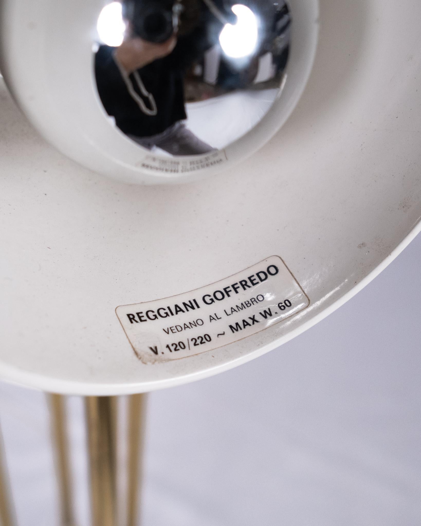 Lámpara de pie modular de latón de Goffredo Reggiani, Italia, años 70 en venta 7