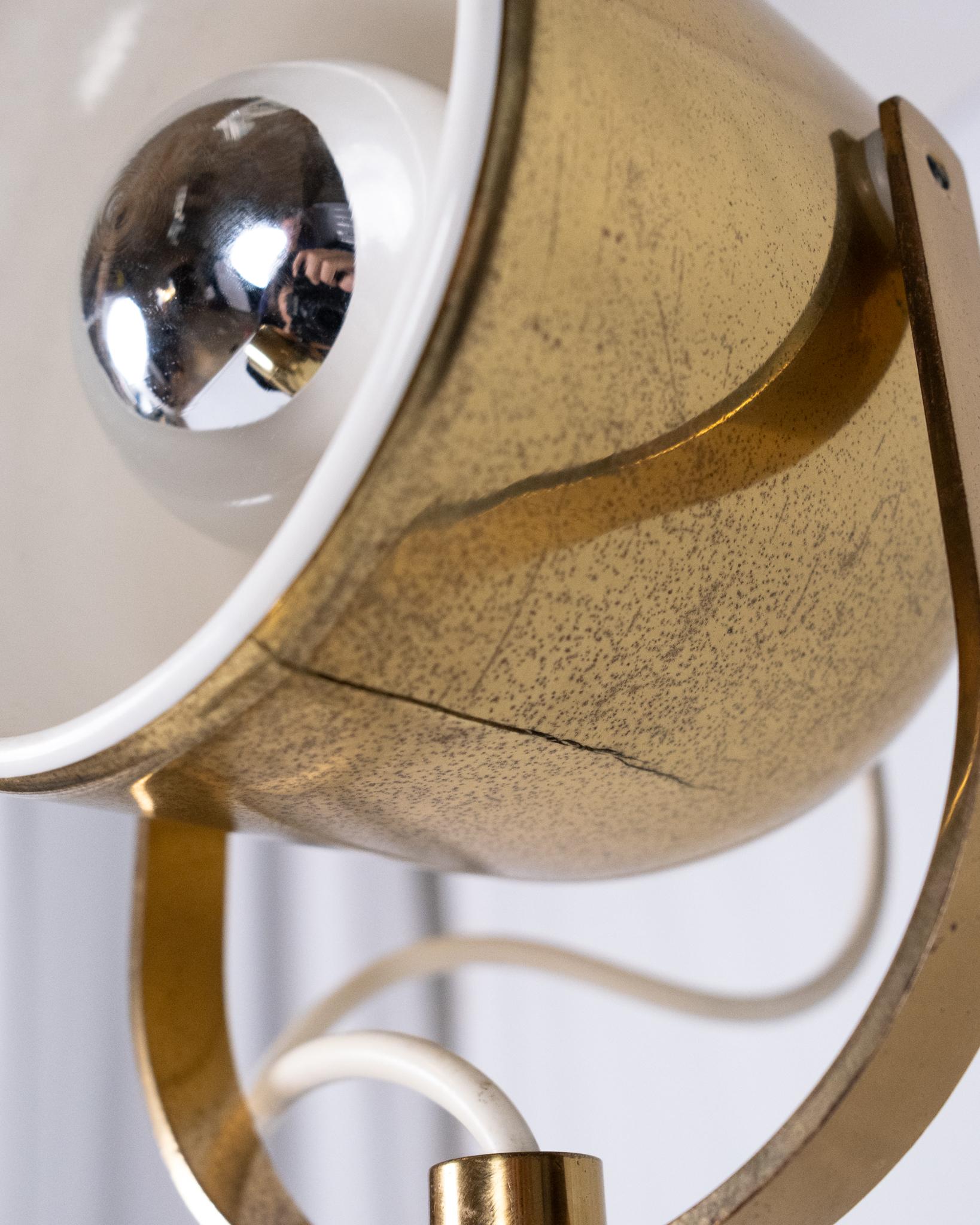 Lámpara de pie modular de latón de Goffredo Reggiani, Italia, años 70 en venta 8