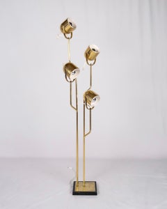 Brass modular floor lamp by Goffredo Reggiani, Italy, 1970s