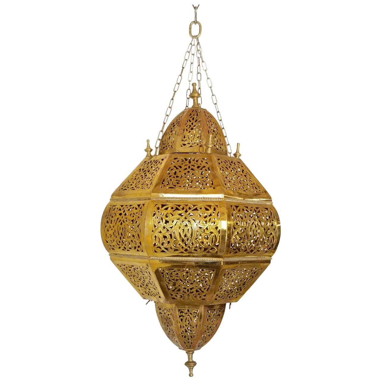  Beautiful Brass Moroccan Andalusian Chandelier  