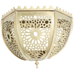 Vintage Brass Moroccan Art Wall Sconce Shade