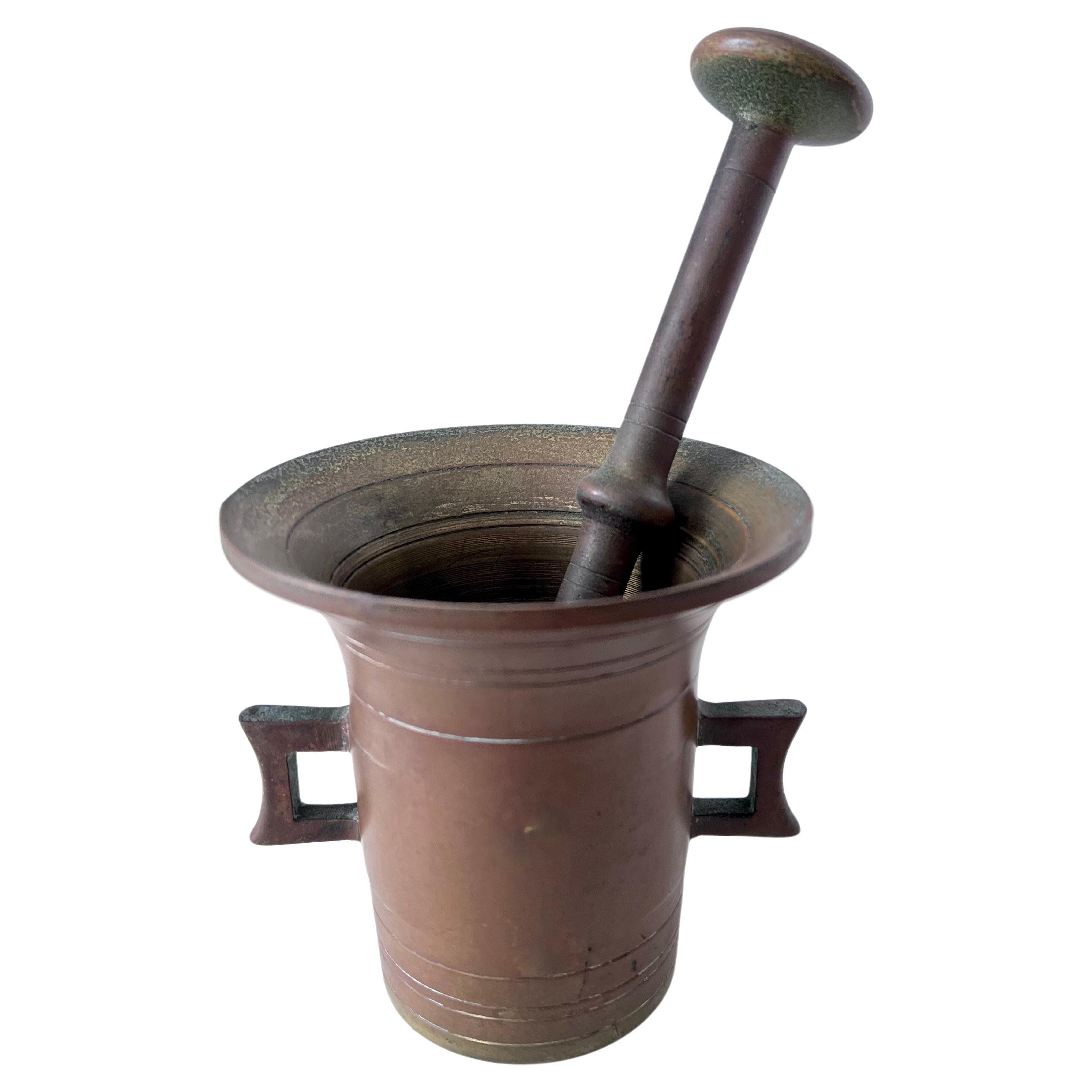 Brass Mortar and Pestle