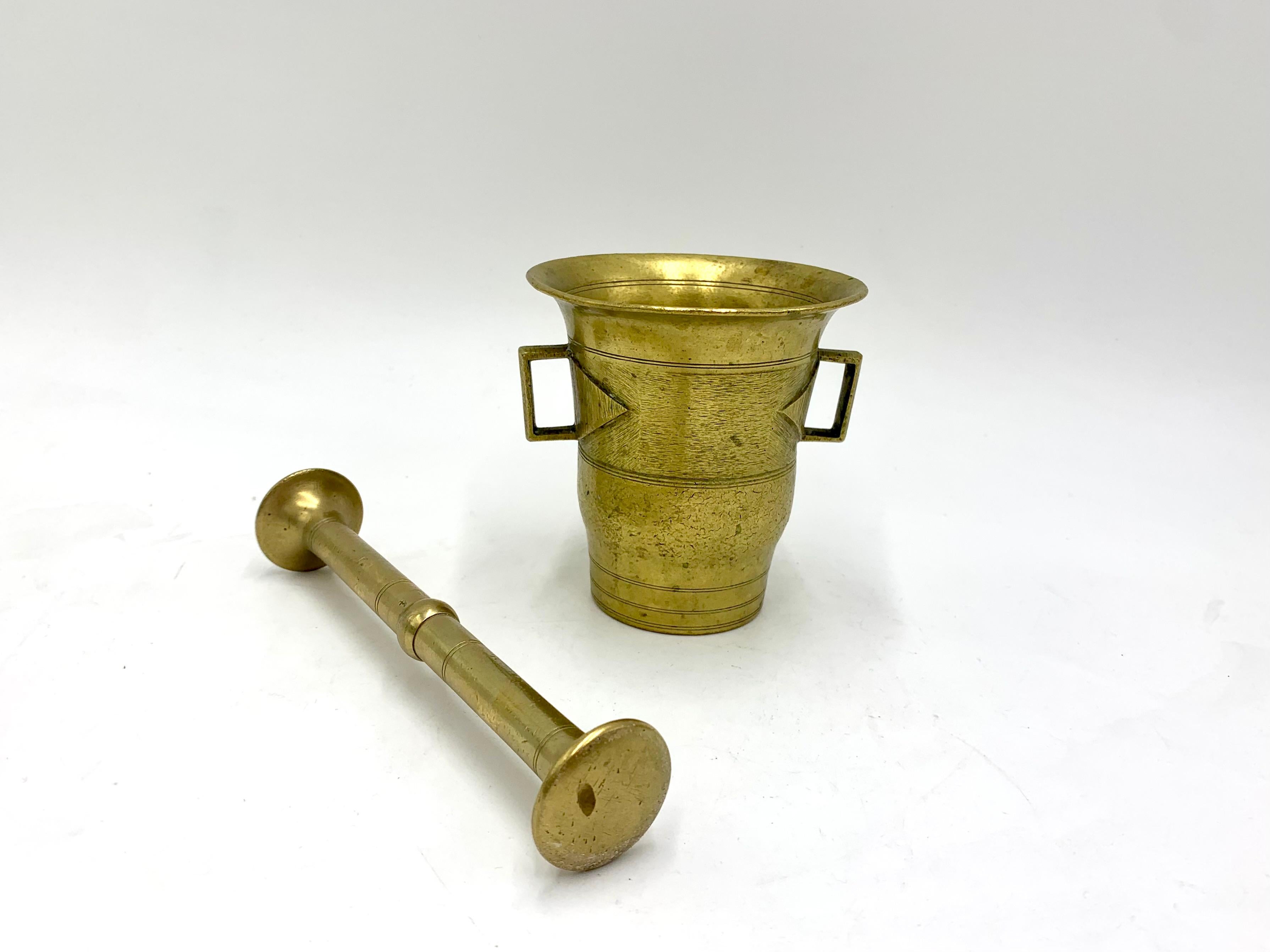 Swedish Brass Mortar For Sale