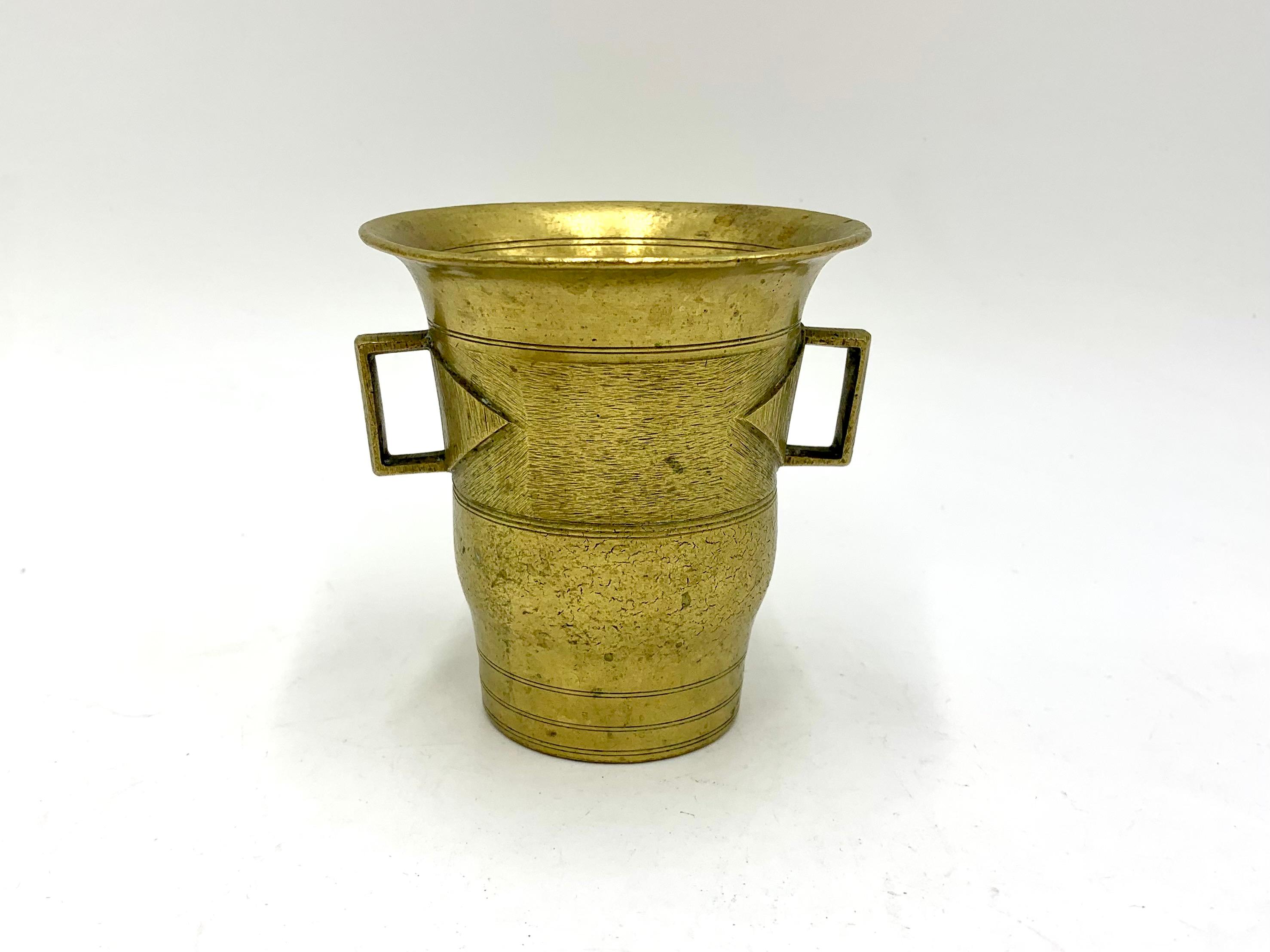 Brass Mortar In Good Condition For Sale In Chorzów, PL