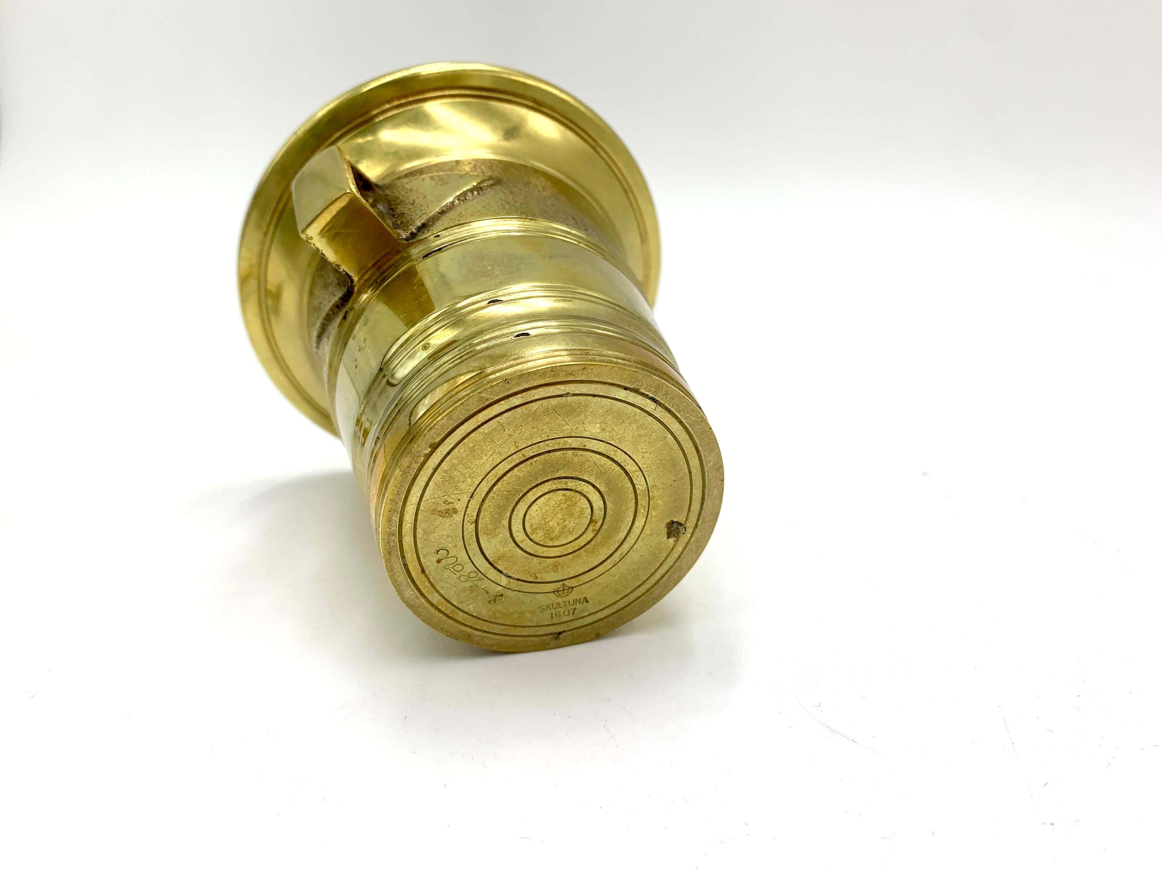 Mid-20th Century Brass Mortar For Sale