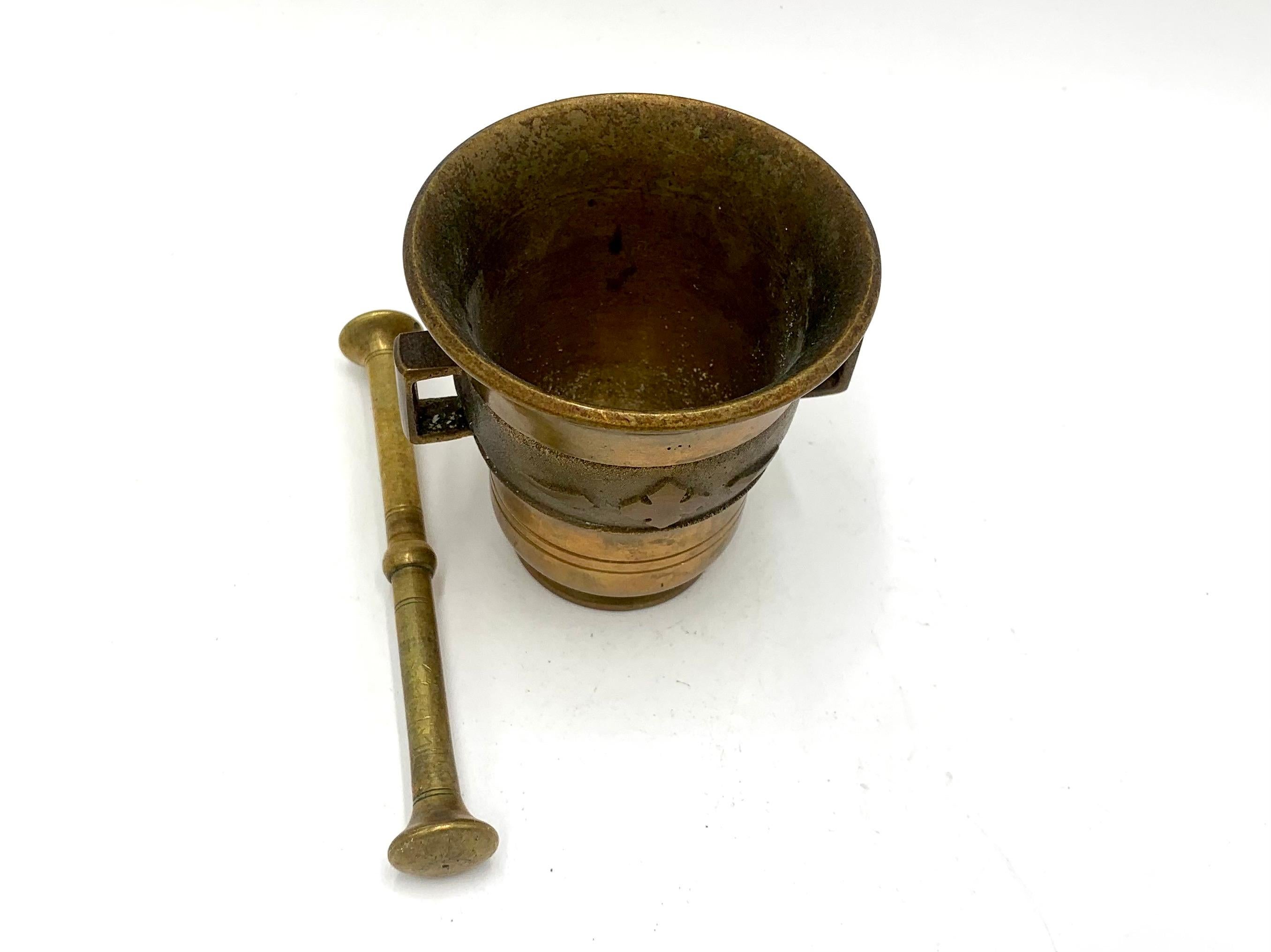 Mid-20th Century Brass Mortar For Sale