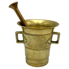 Vintage Brass Mortar