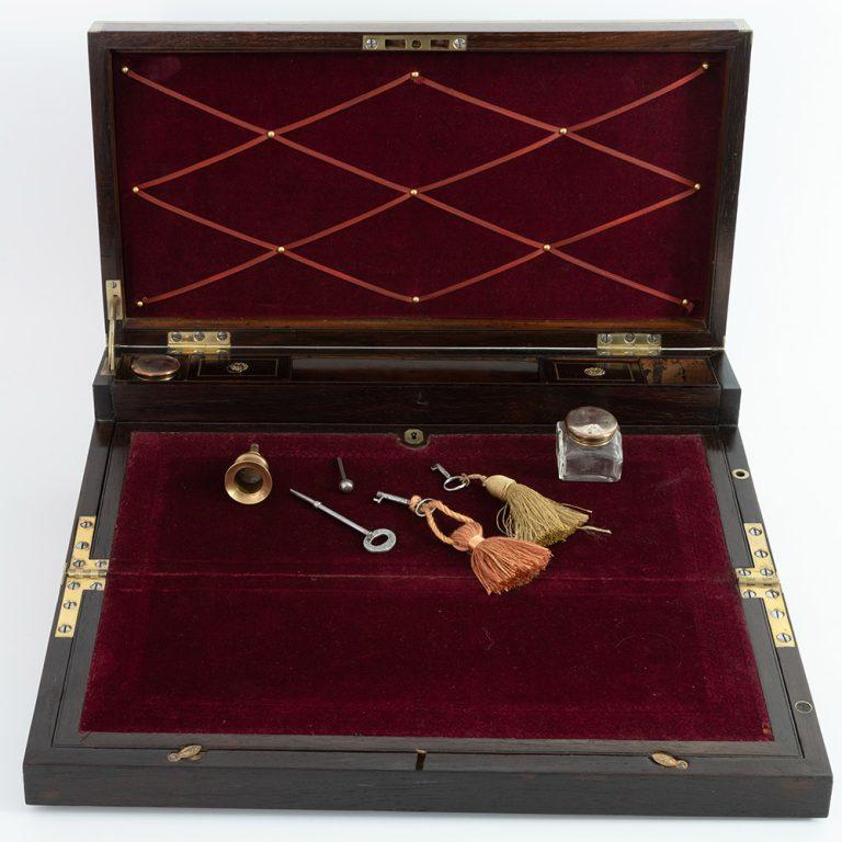 Brass Mounted Mahogany Writing Slope by N Middleton c1825 3