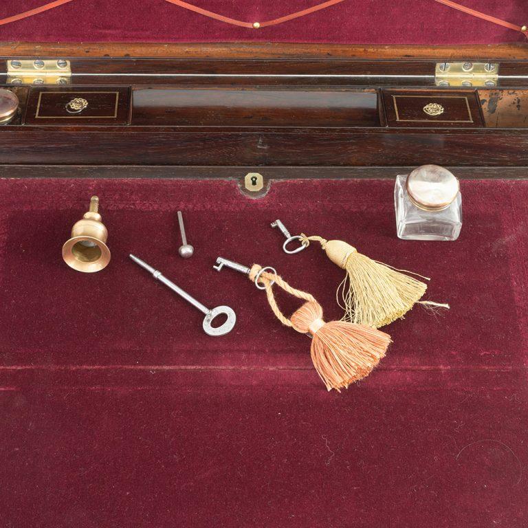 Brass Mounted Mahogany Writing Slope by N Middleton c1825 4