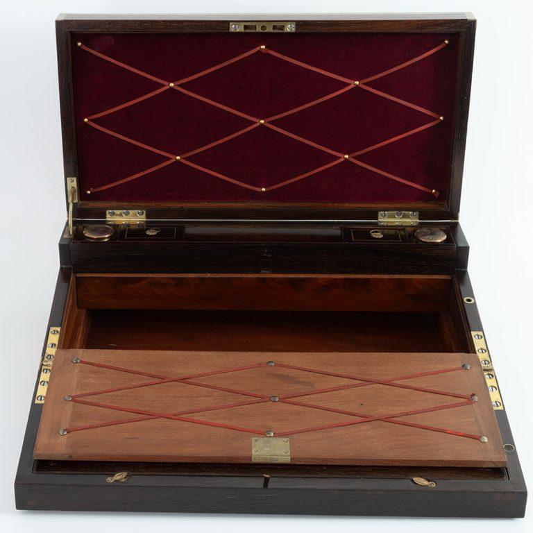 Brass Mounted Mahogany Writing Slope by N Middleton c1825 2
