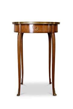 Brass Mounted Marble Top Gueridon/Wine Table