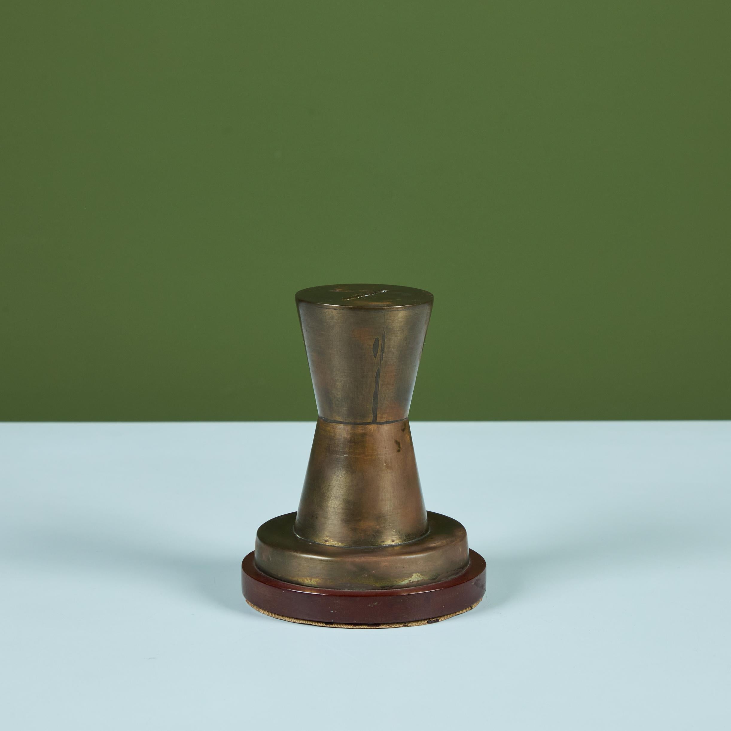 Sconosciuto Scultura montata in ottone in vendita
