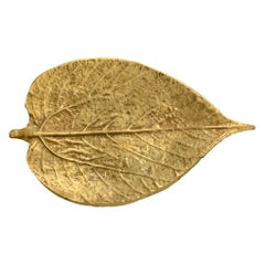 Brass Mulberry Leaf Dish