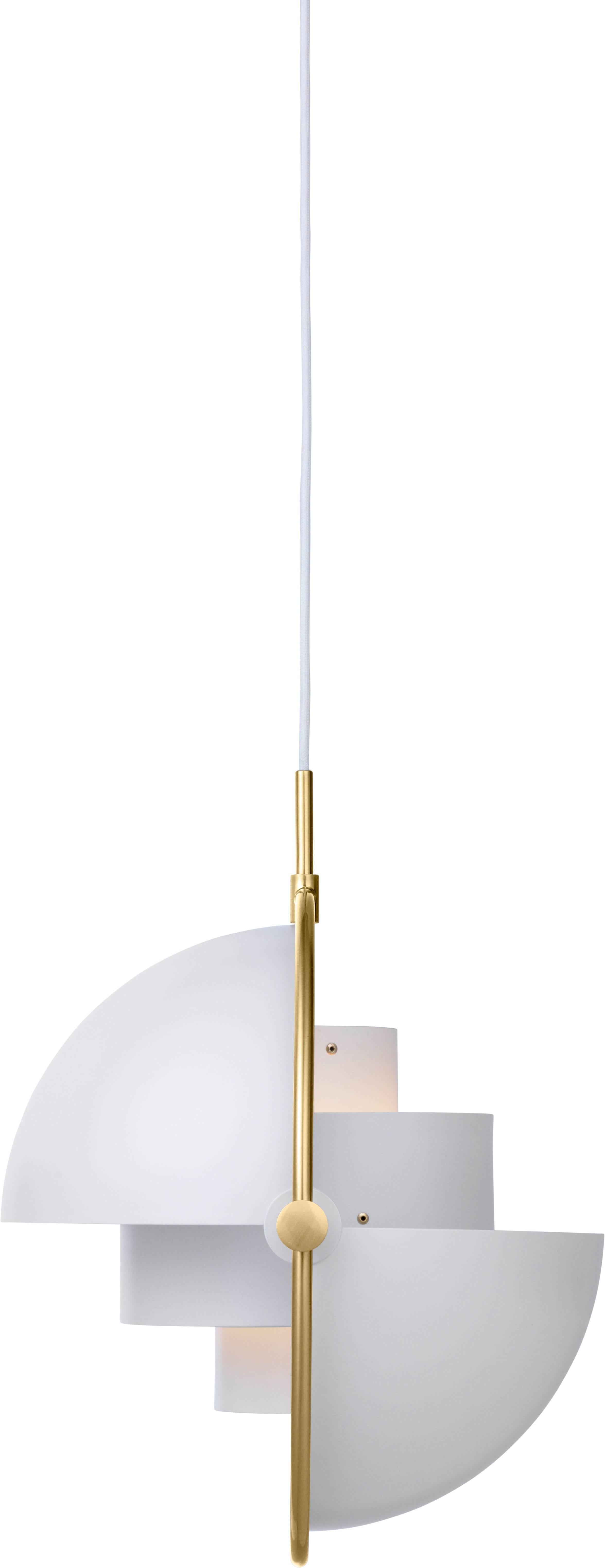 Brass Multi-Light Pendant, Louis Weisdorf In Excellent Condition In Geneve, CH