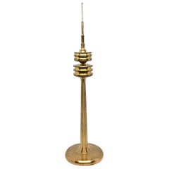 Brass Munich TV Television Tower Scale Design Model, 1970s