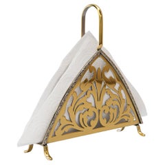 Porte-serviettes en laiton, Vienne, vers 1920