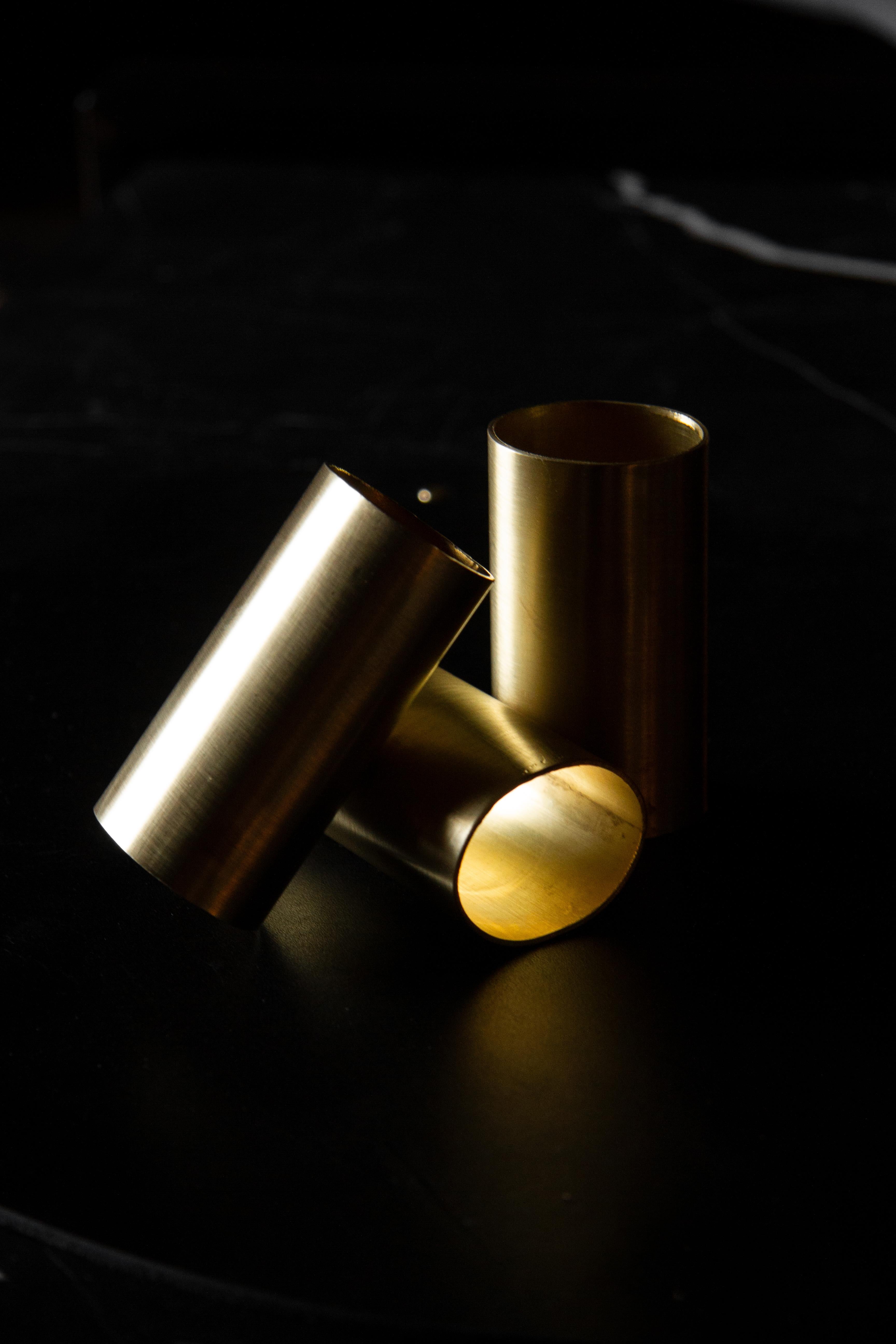 The (wh)ORE HAüS STUDIOS small goods collection was made for those that wanted to experience the (wh)ORE HAüS brand without committing to our larger pieces. The brass napkin ring is made of hand bent brass. Napkin rings are sold