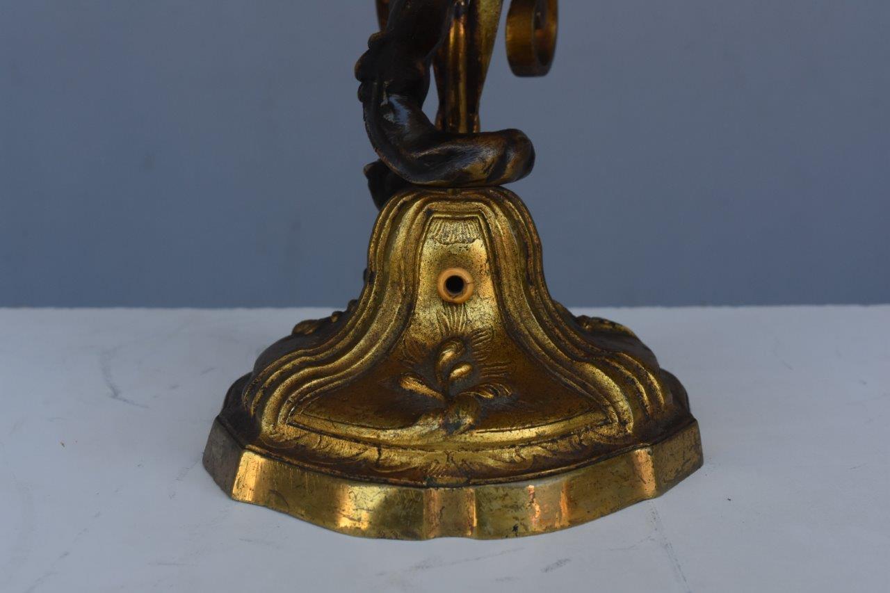 Brass Napoleon III Style Table Lamp with Dragon 2