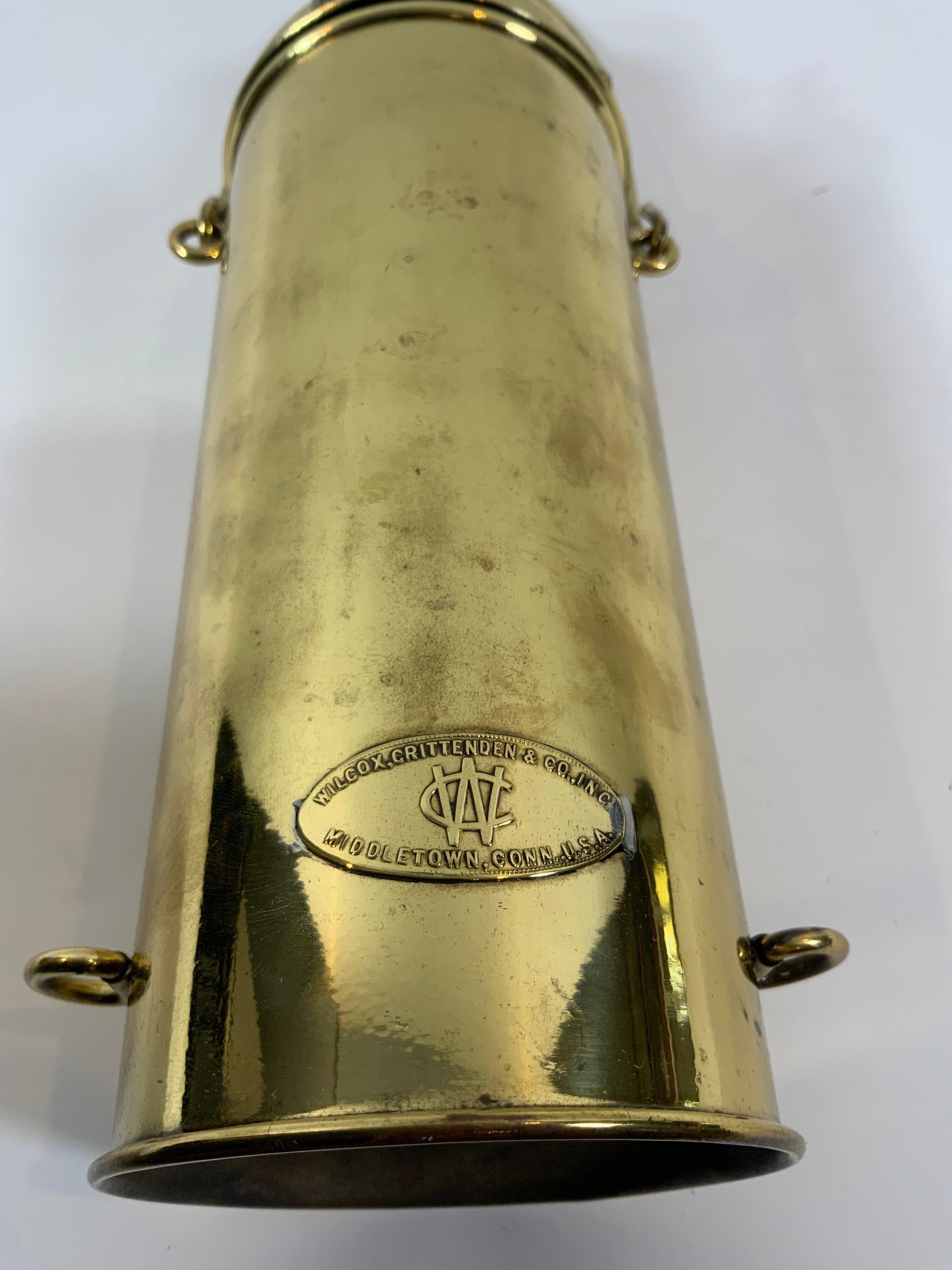 Brass Nautical Distress Lantern For Sale 1