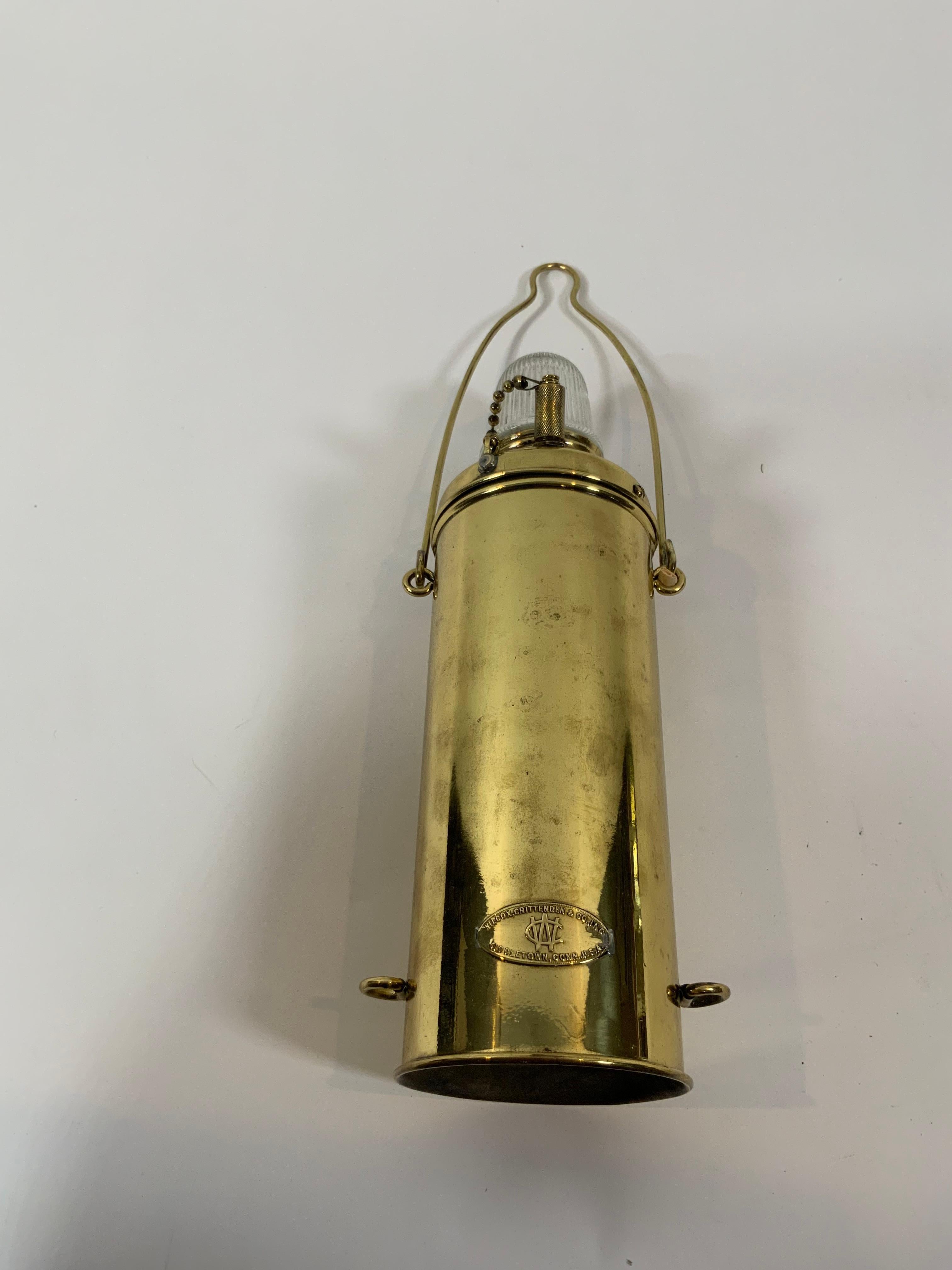 Brass Nautical Distress Lantern For Sale 3