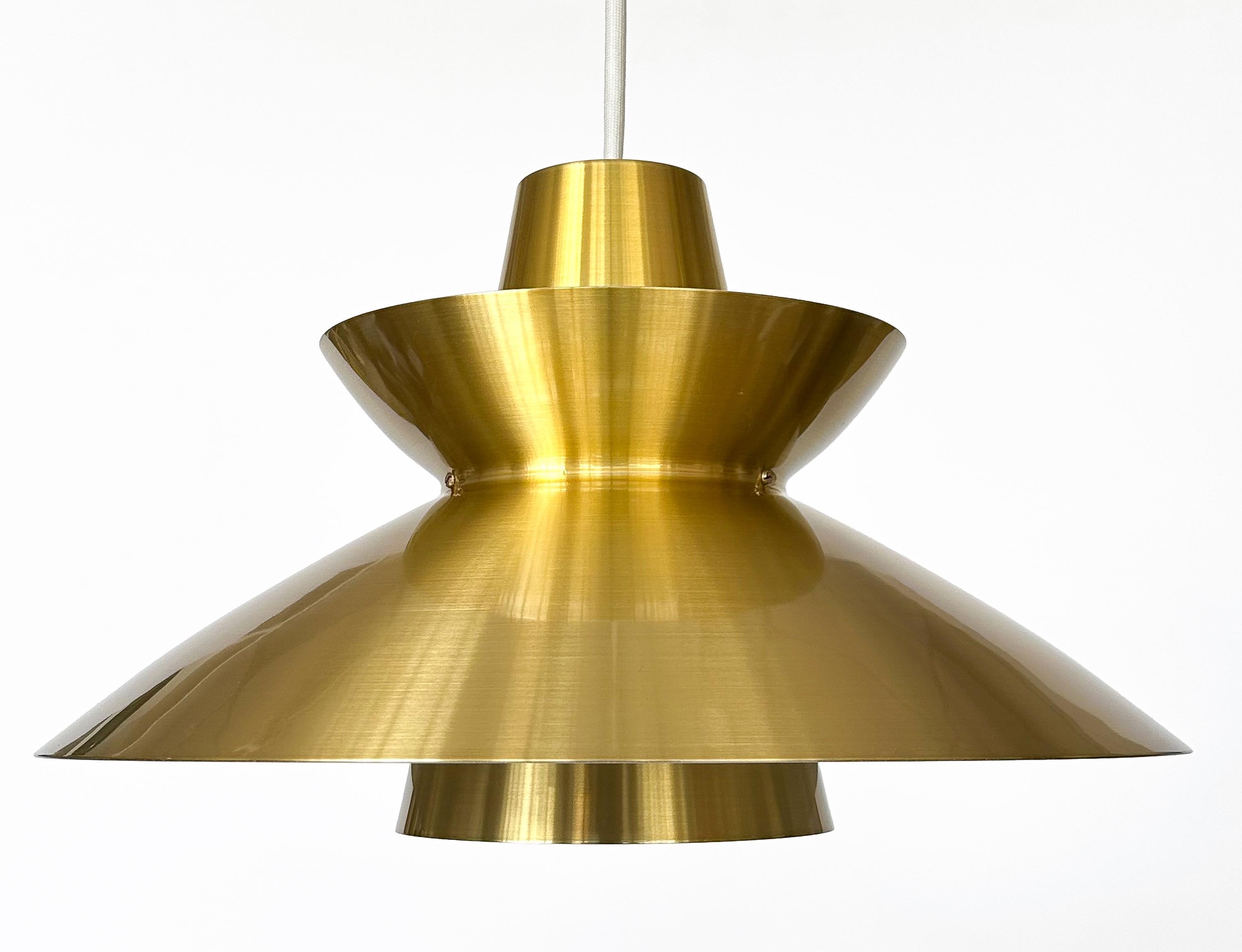 Mid-Century Modern Brass “Navy” Pendant by Jørn Utzon for Nordisk Solar For Sale