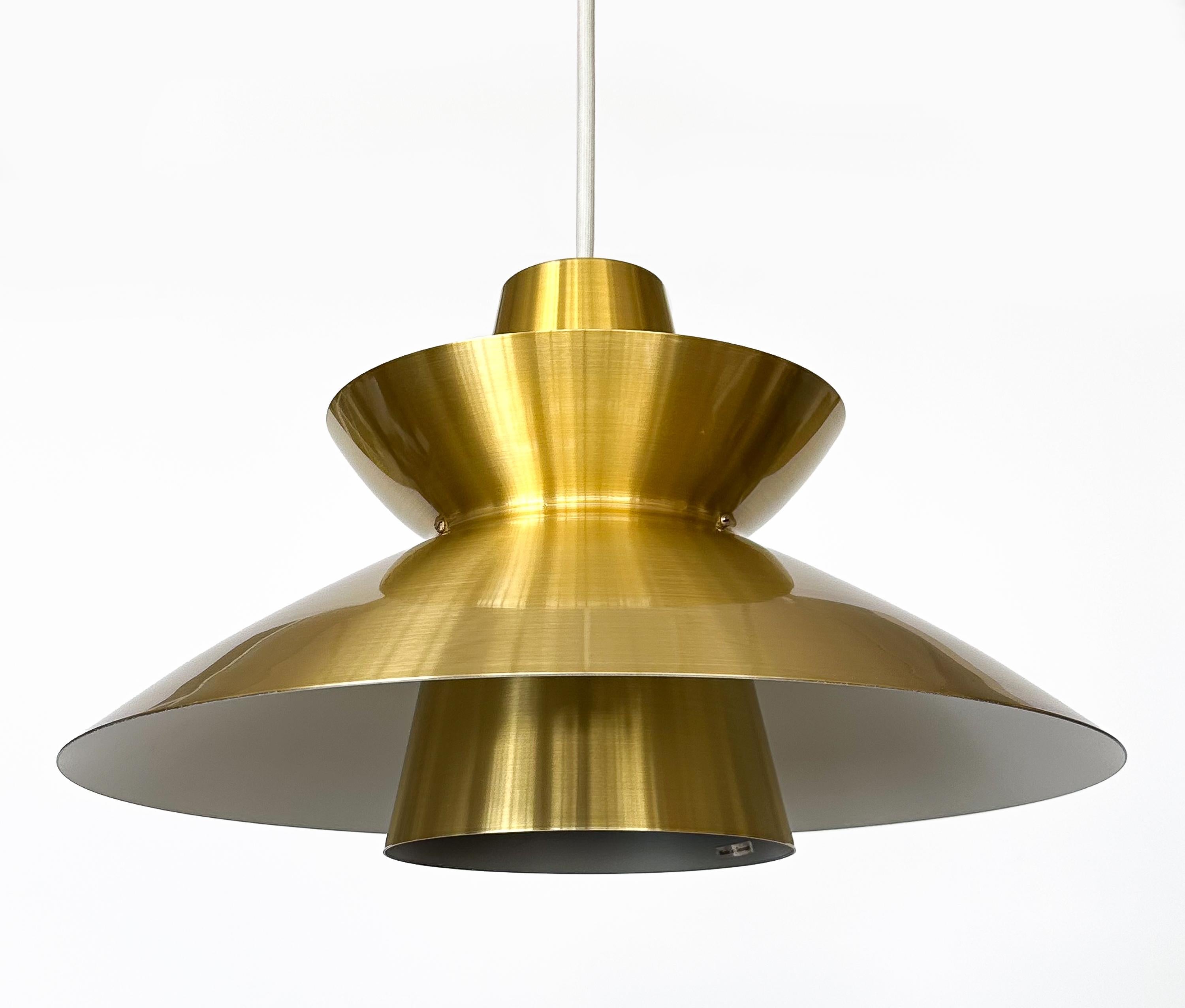 Danish Brass “Navy” Pendant by Jørn Utzon for Nordisk Solar For Sale
