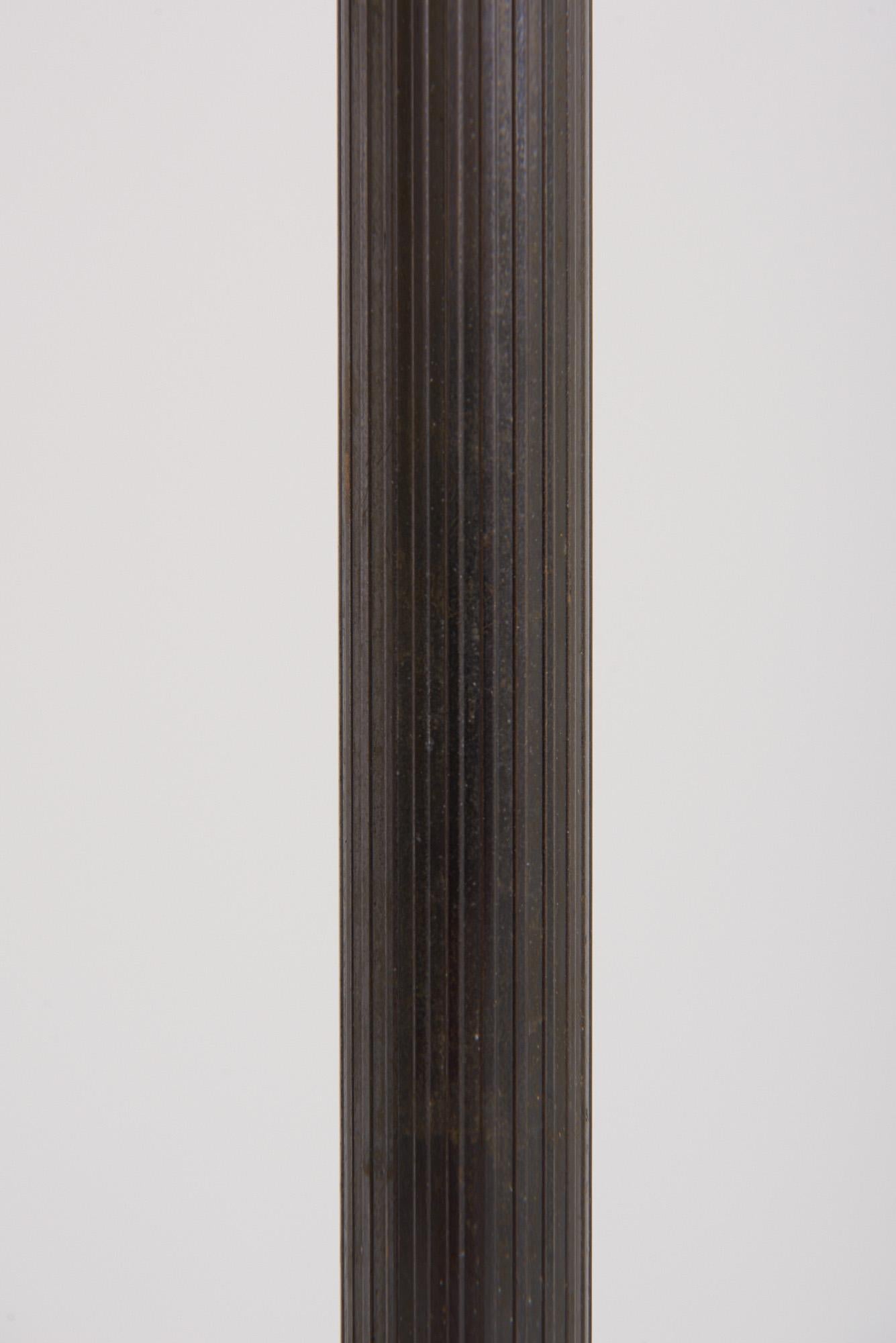 Brass Neoclassical Floor Lamp, 1940s 4