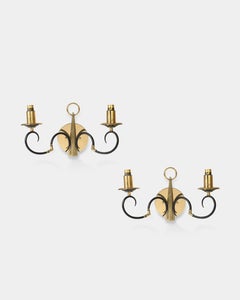 Brass Neoclassical Sconce, France, c. 1940