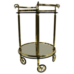 Brass Neoclassical Trolley, France, 1960s