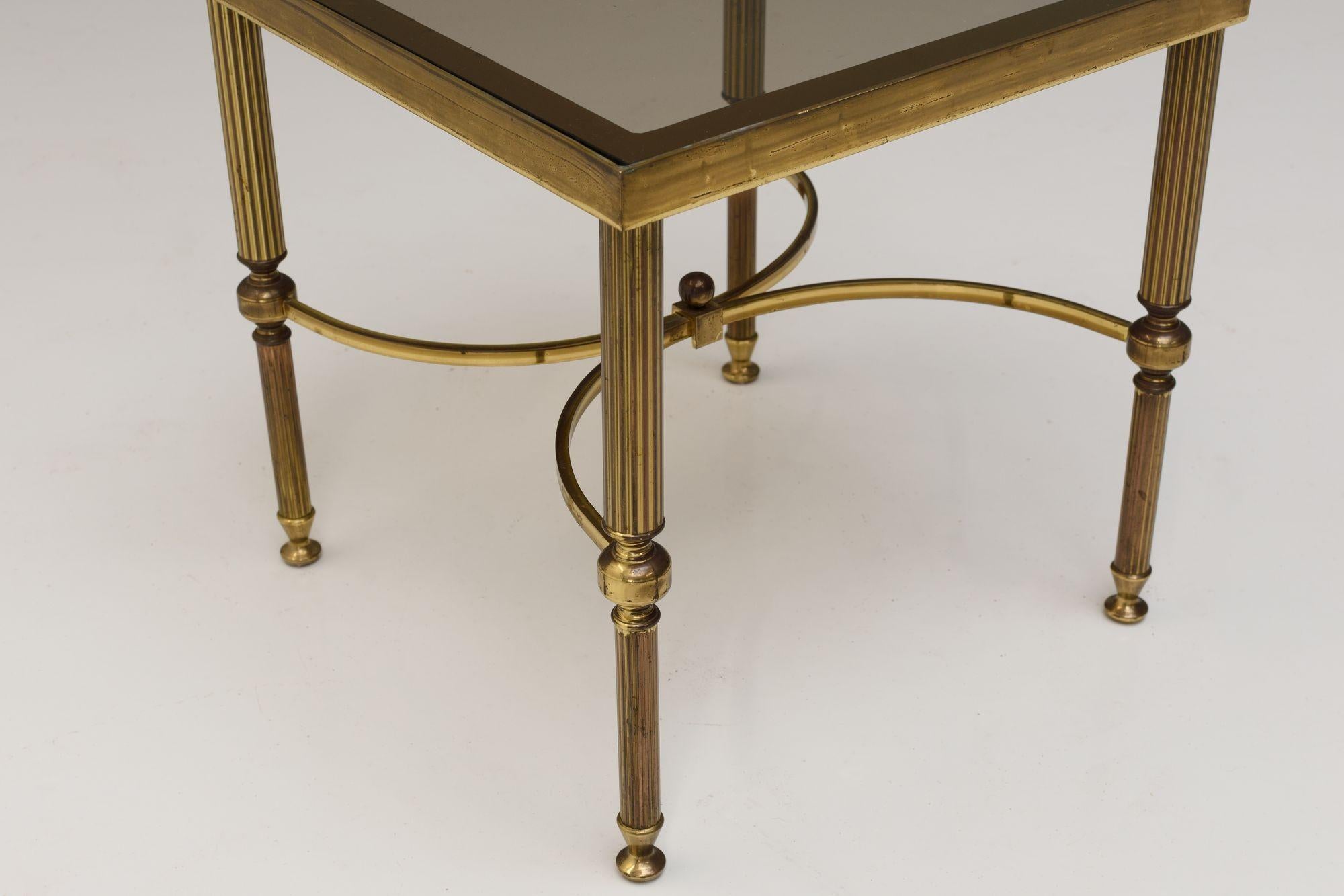Brass Nest of Tables In Good Condition For Sale In London, England