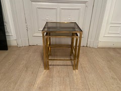 Brass Nesting Tables, 1970s