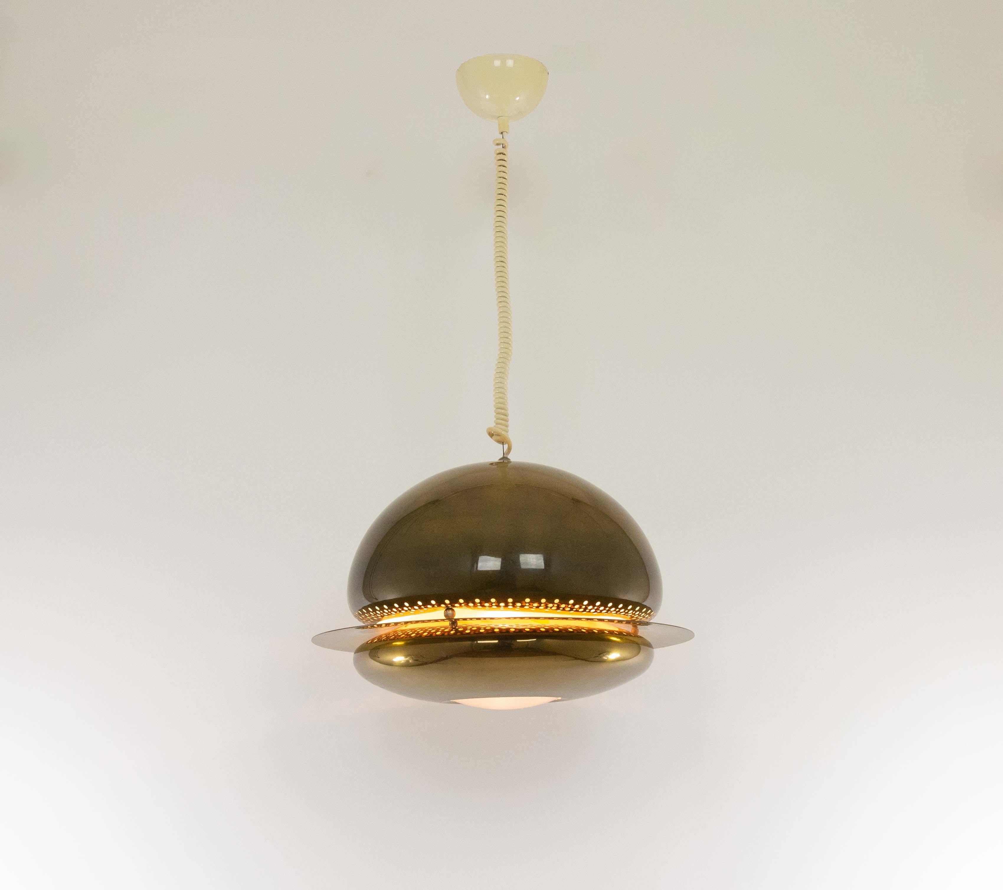 Mid-Century Modern Brass Nictea Pendant by Afra and Tobia Scarpa for Flos, 1960s