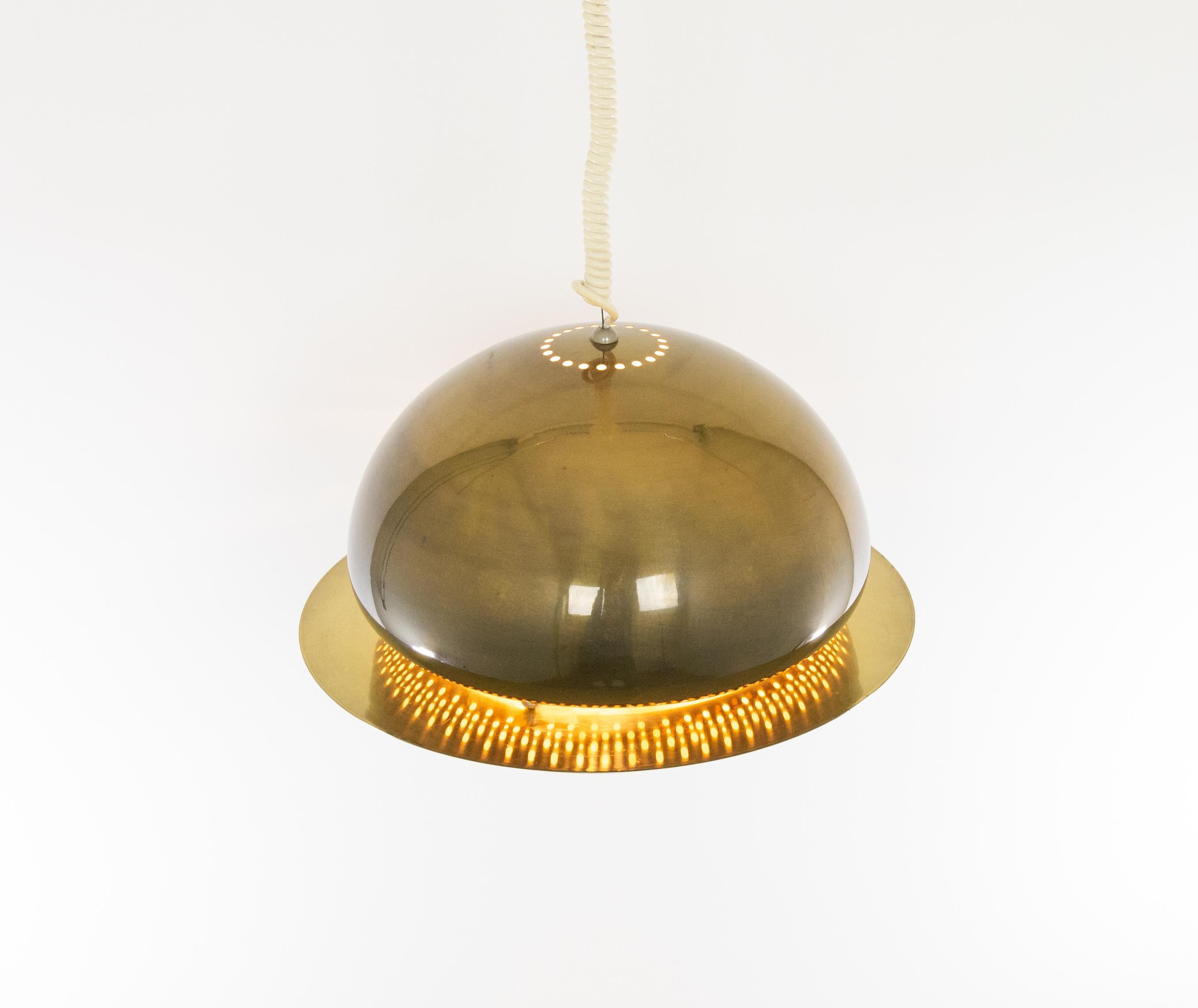 Italian Brass Nictea Pendant by Afra and Tobia Scarpa for Flos, 1960s