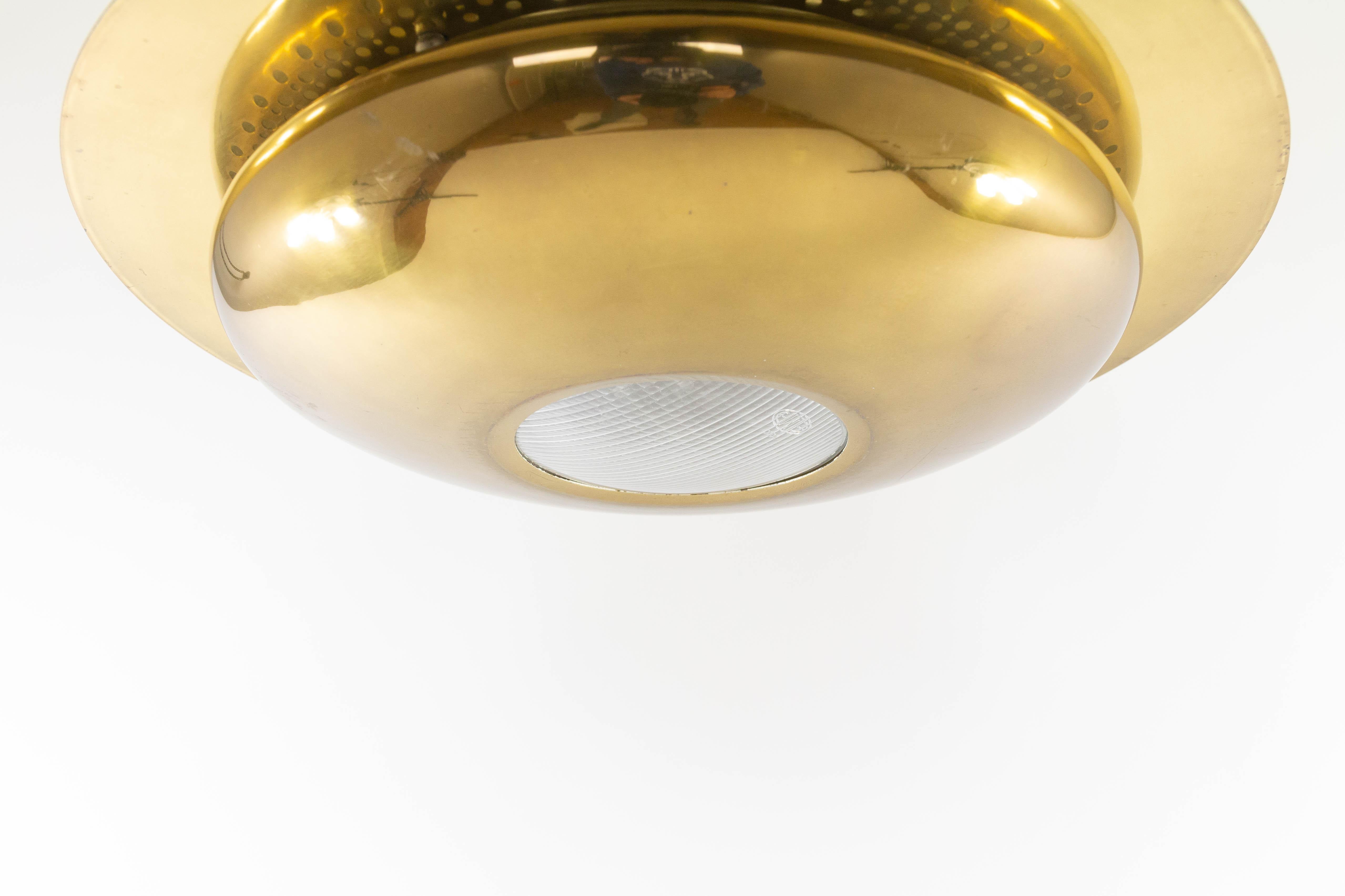 Mid-20th Century Brass Nictea Pendant by Afra and Tobia Scarpa for Flos, 1960s